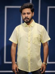 লেমন কালার হাফ হাতা শার্ট