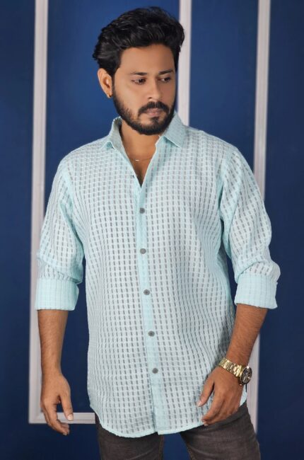 প্রিমিয়াম চেরি ফেব্রিক  ফুলহাতা শার্ট