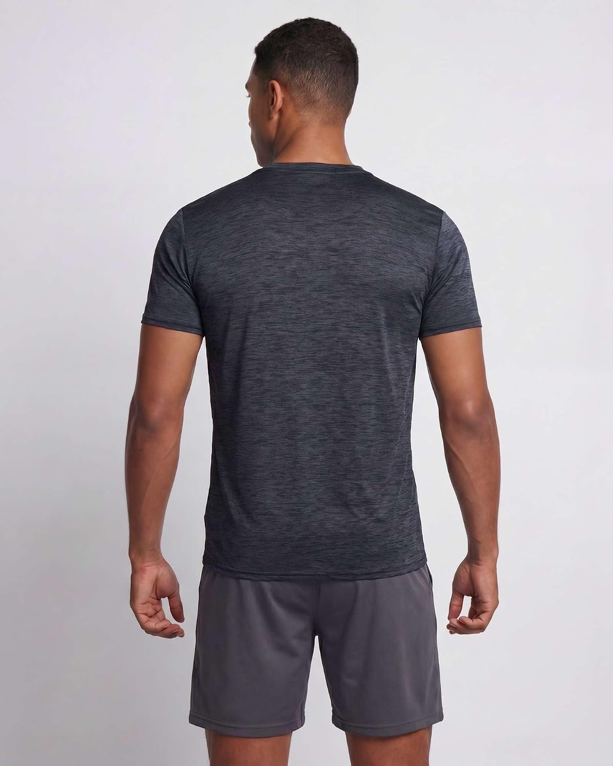 5 Pack Men's Short Sleeve Crew Neck Athletic Tees - Image 7