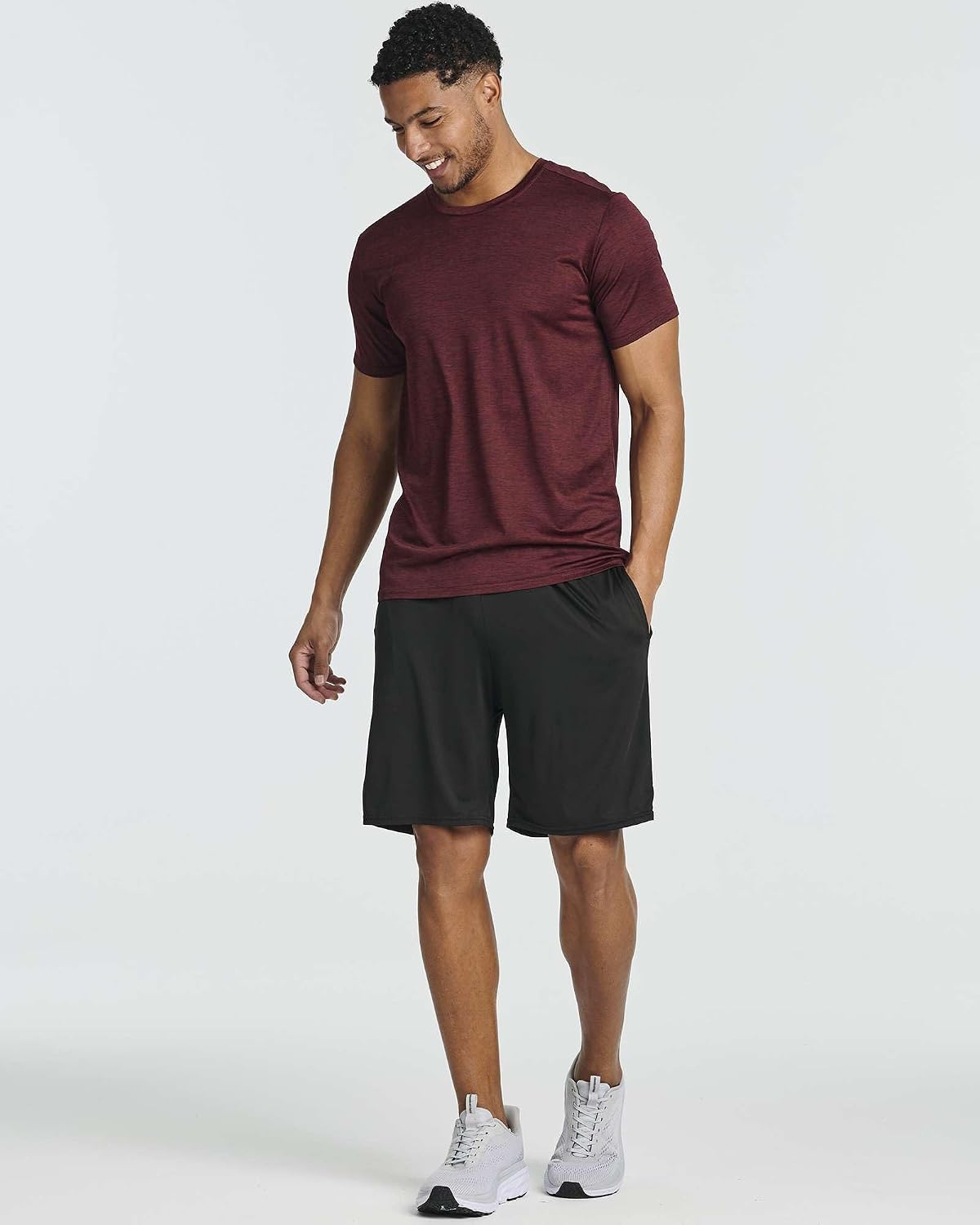 5 Pack Men's Short Sleeve Crew Neck Athletic Tees - Image 8