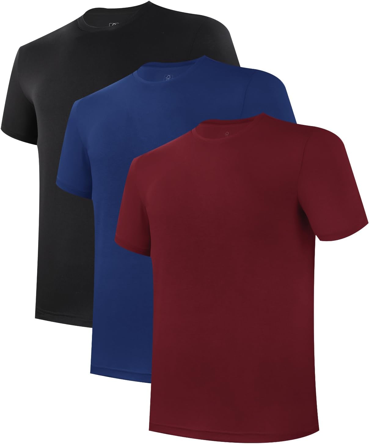 Men's Bamboo Blend Crew Neck Undershirts, 3-Pack