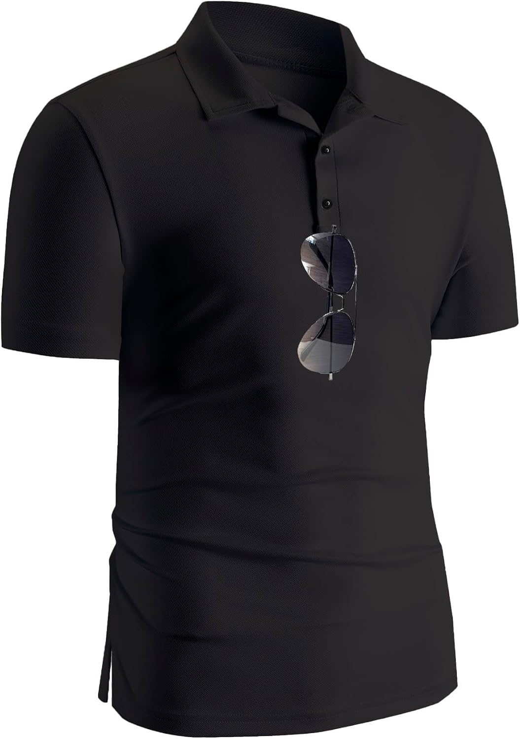 Men's Collared Pique Polo Shirt, Short Sleeve, Quick Dry - Image 12