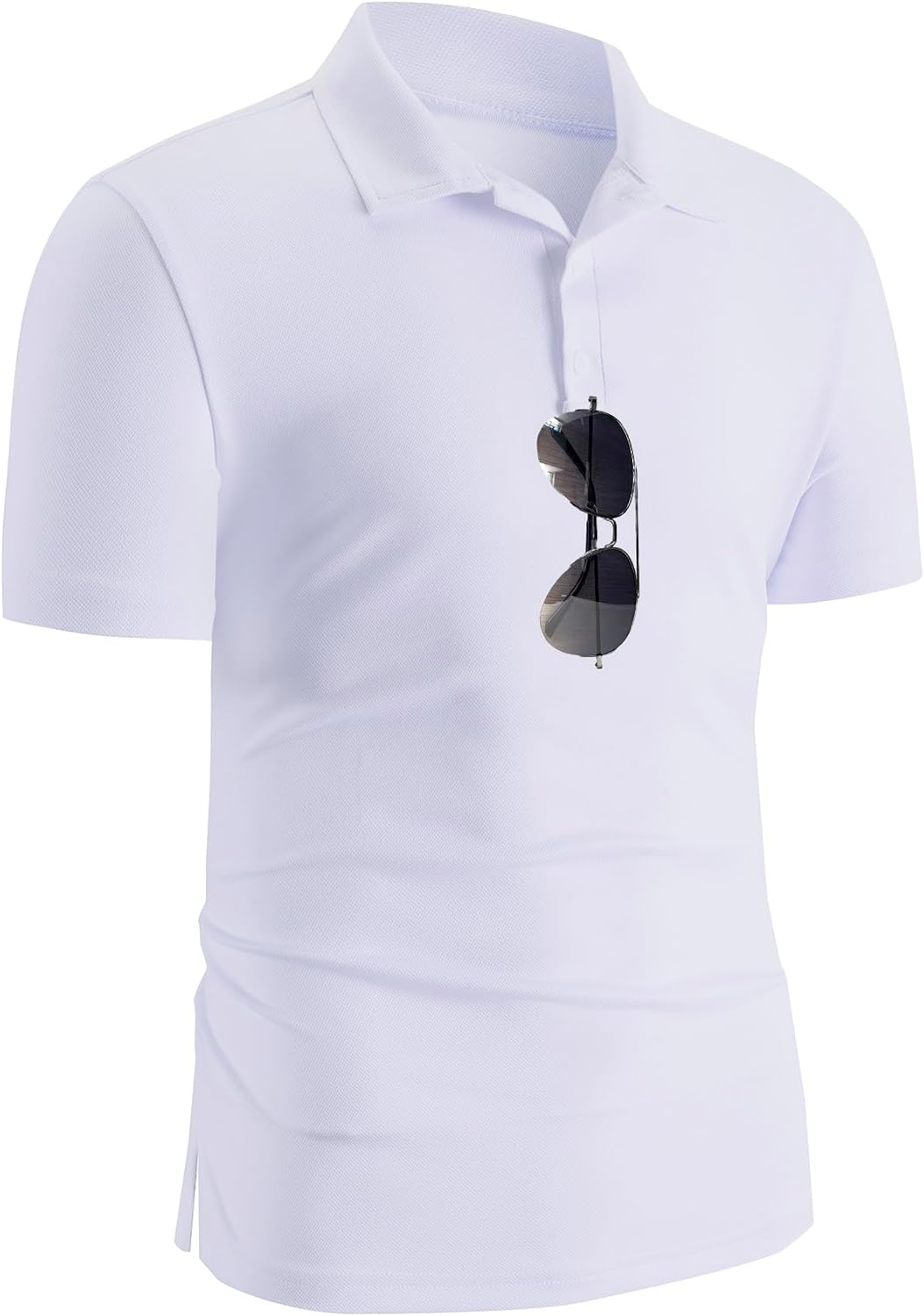 Men's Collared Pique Polo Shirt, Short Sleeve, Quick Dry - Image 8