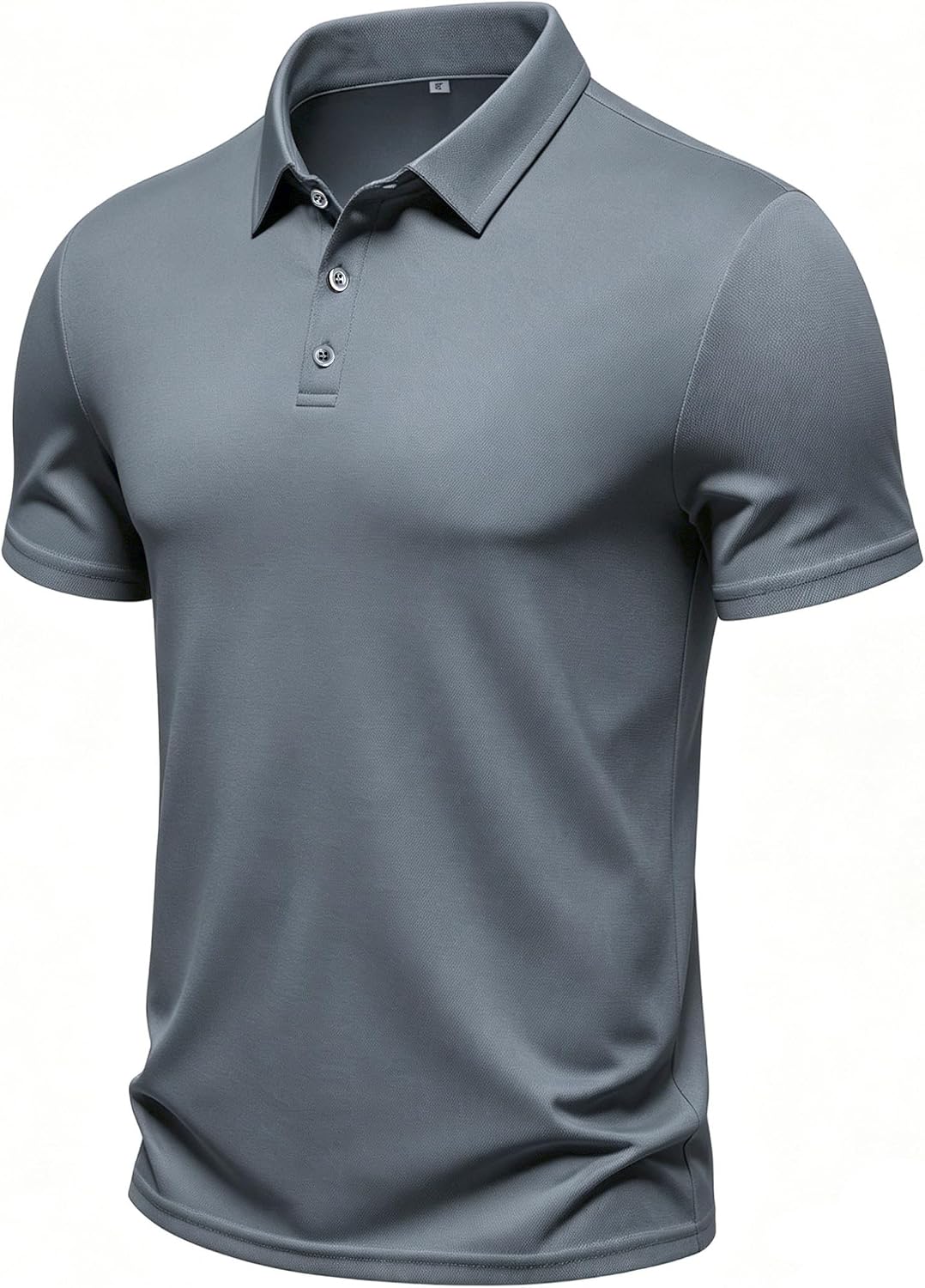 Men's Collared Pique Polo Shirt, Short Sleeve, Quick Dry - Image 13