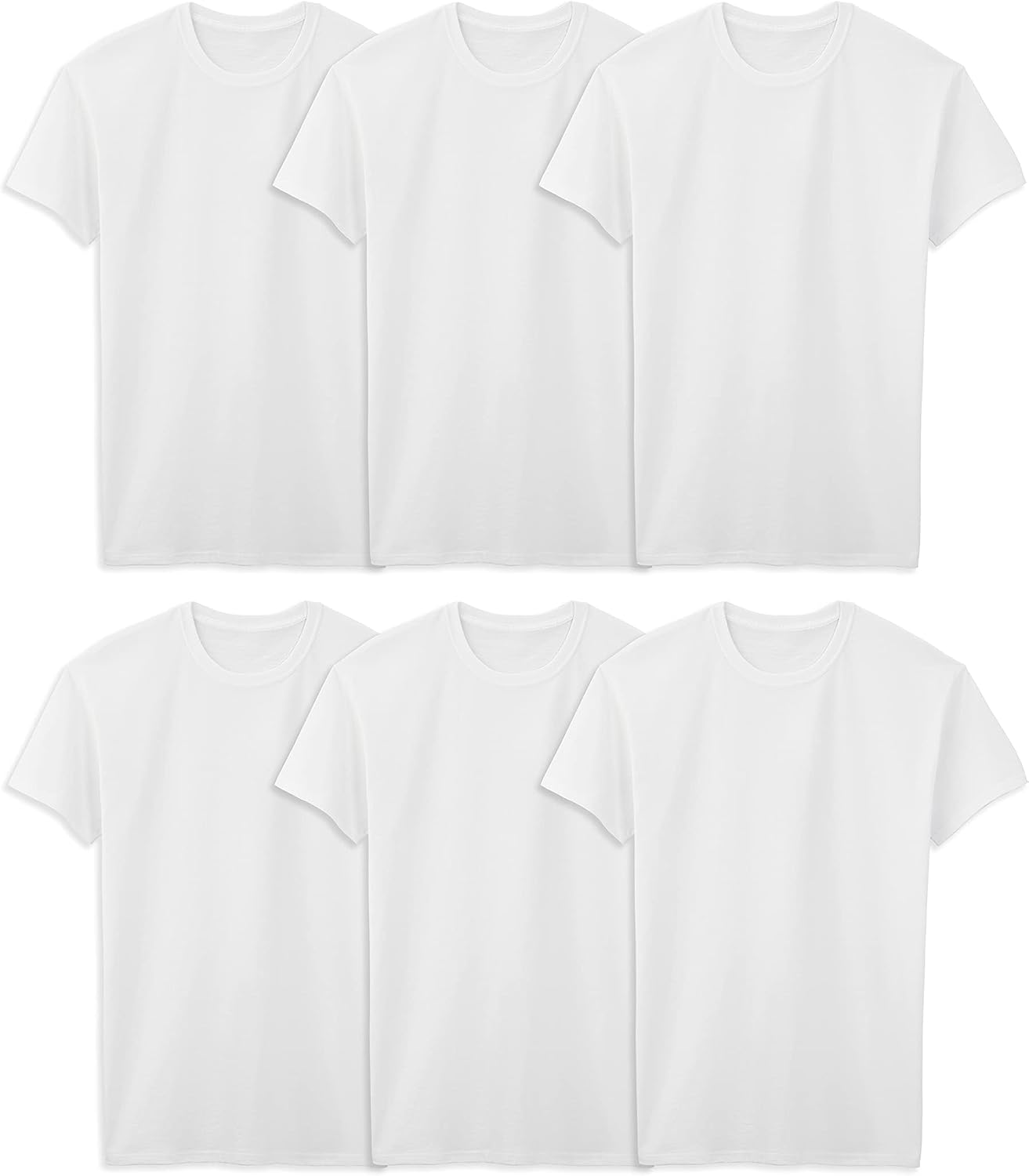 Men's Assorted Crew Neck T-Shirts, Moisture-Wicking, 6-Pack - Image 10