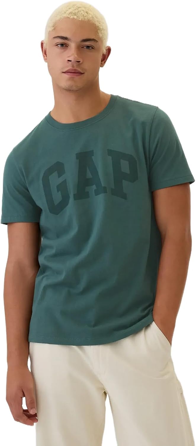 Men's Solid Black Cotton Blend Logo Graphic T-Shirt - Image 10