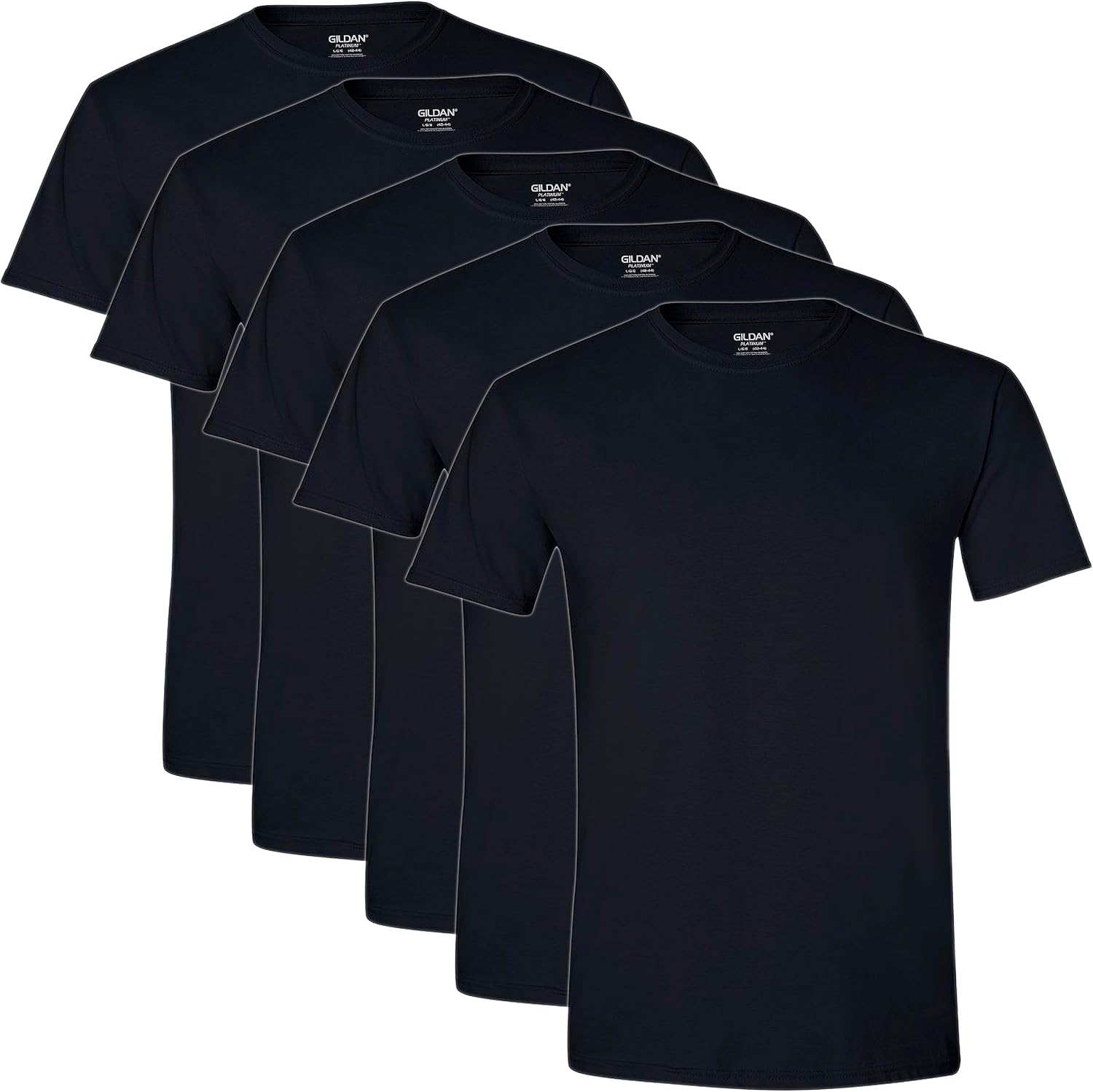 Men's Cotton Blend Crew Neck T-Shirts, Assorted 5-Pack 2 - Image 13