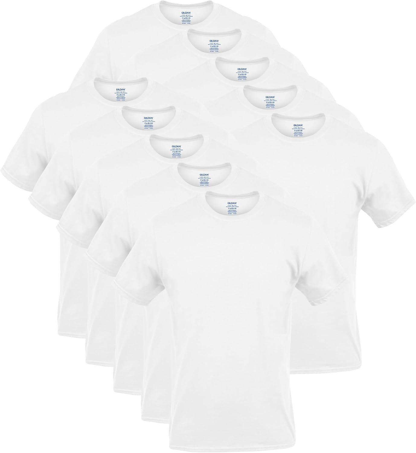 Men's Cotton Blend Crew Neck T-Shirts, Assorted 5-Pack - Image 14