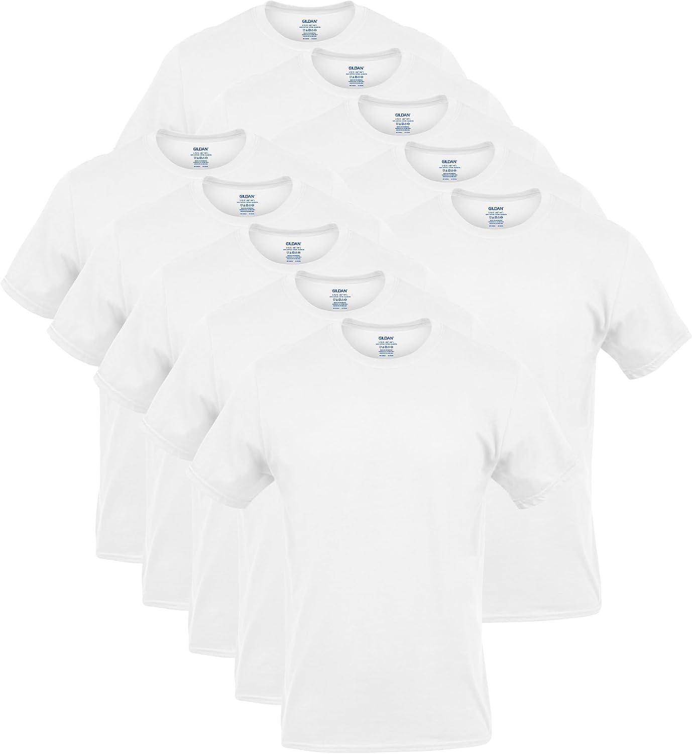 Men's Assorted Cotton Crew Neck T-Shirts, Short Sleeve, 5-Pack - Image 14