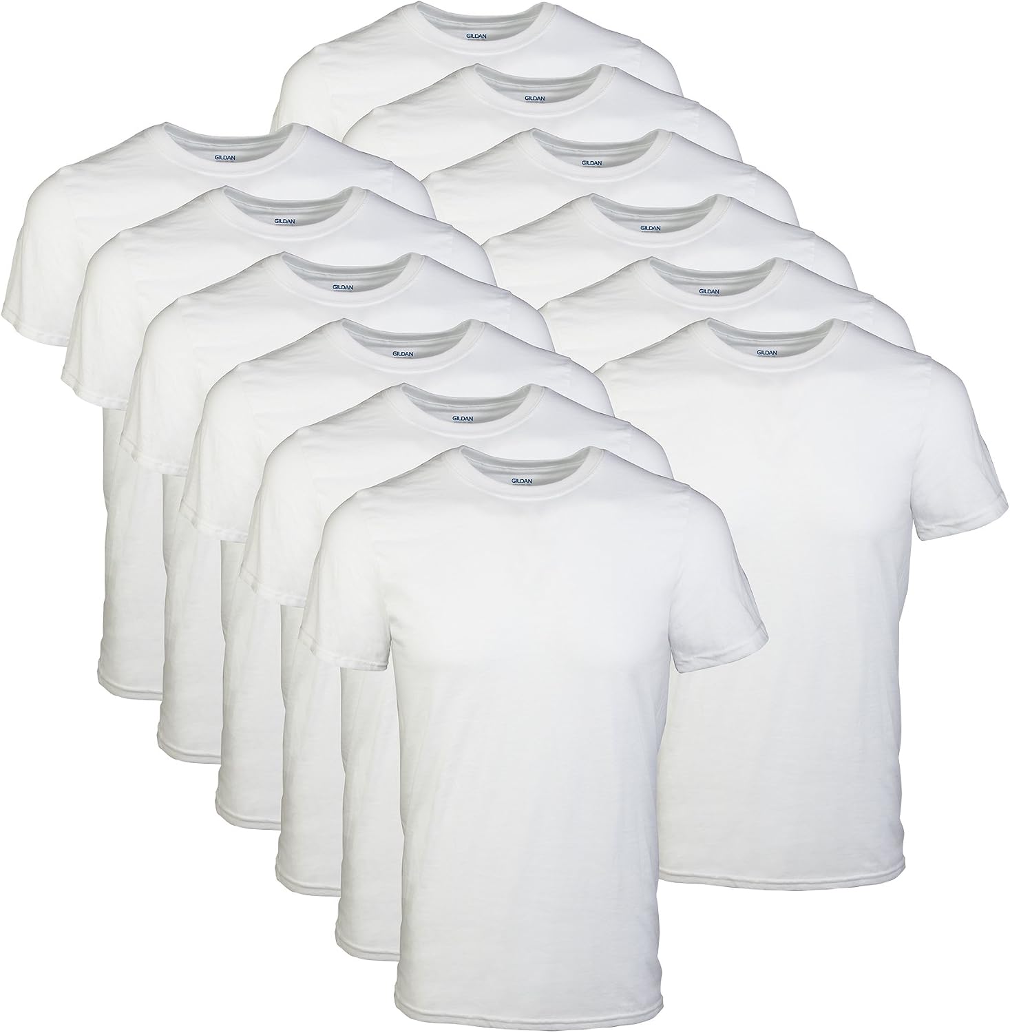 Men's Basic Short Sleeve Crew Neck T-Shirts, Cotton, 5-Pack - Image 7