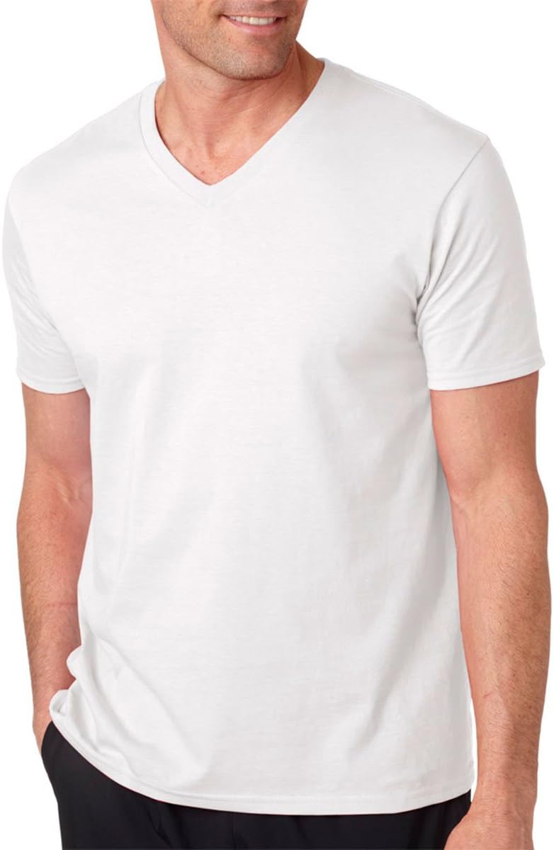 Men's Cotton V-Neck T-Shirts, Short Sleeve, Assorted 5-Pack - Image 9