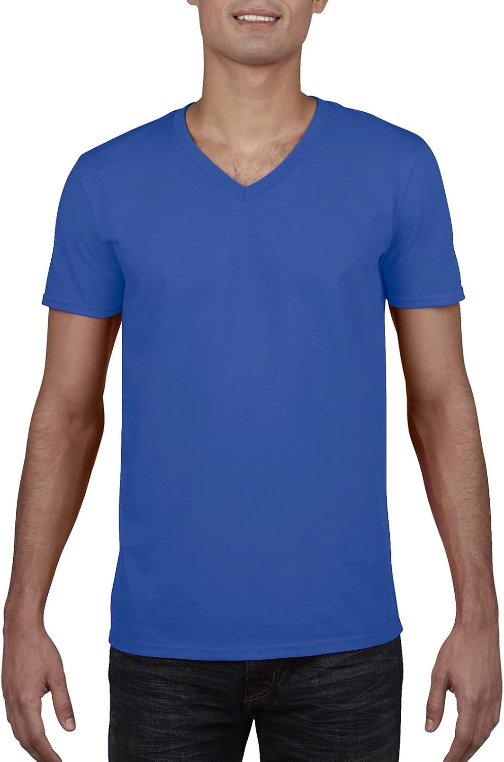 Men's Cotton V-Neck T-Shirts, Short Sleeve, Assorted 5-Pack - Image 12