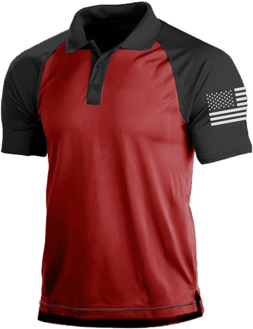 Men's Short Sleeve Polo, Graphic Print, Polyester Blend - Image 21