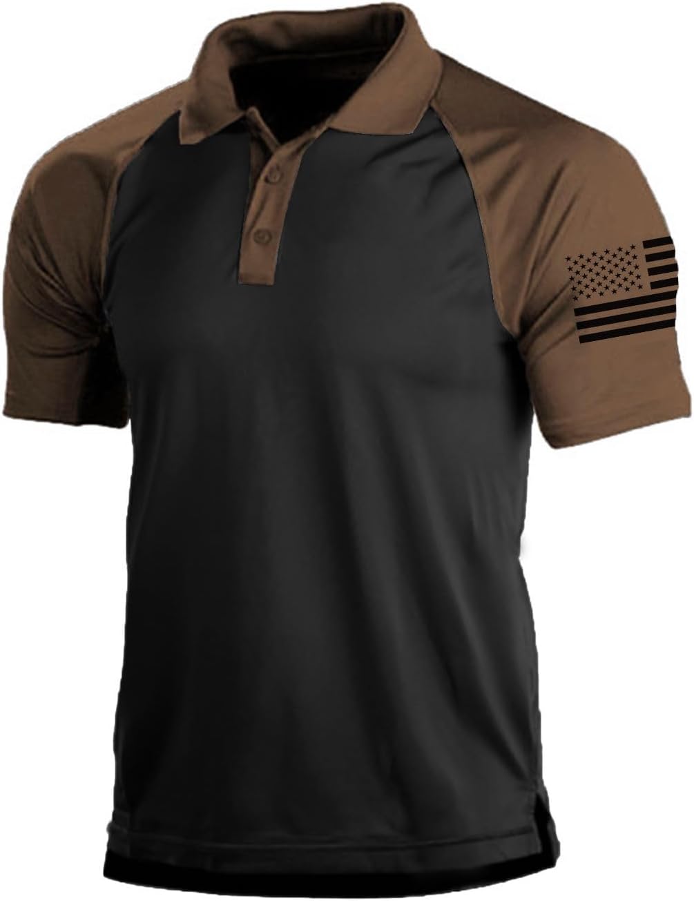 Men's Short Sleeve Polo, Graphic Print, Polyester Blend - Image 10