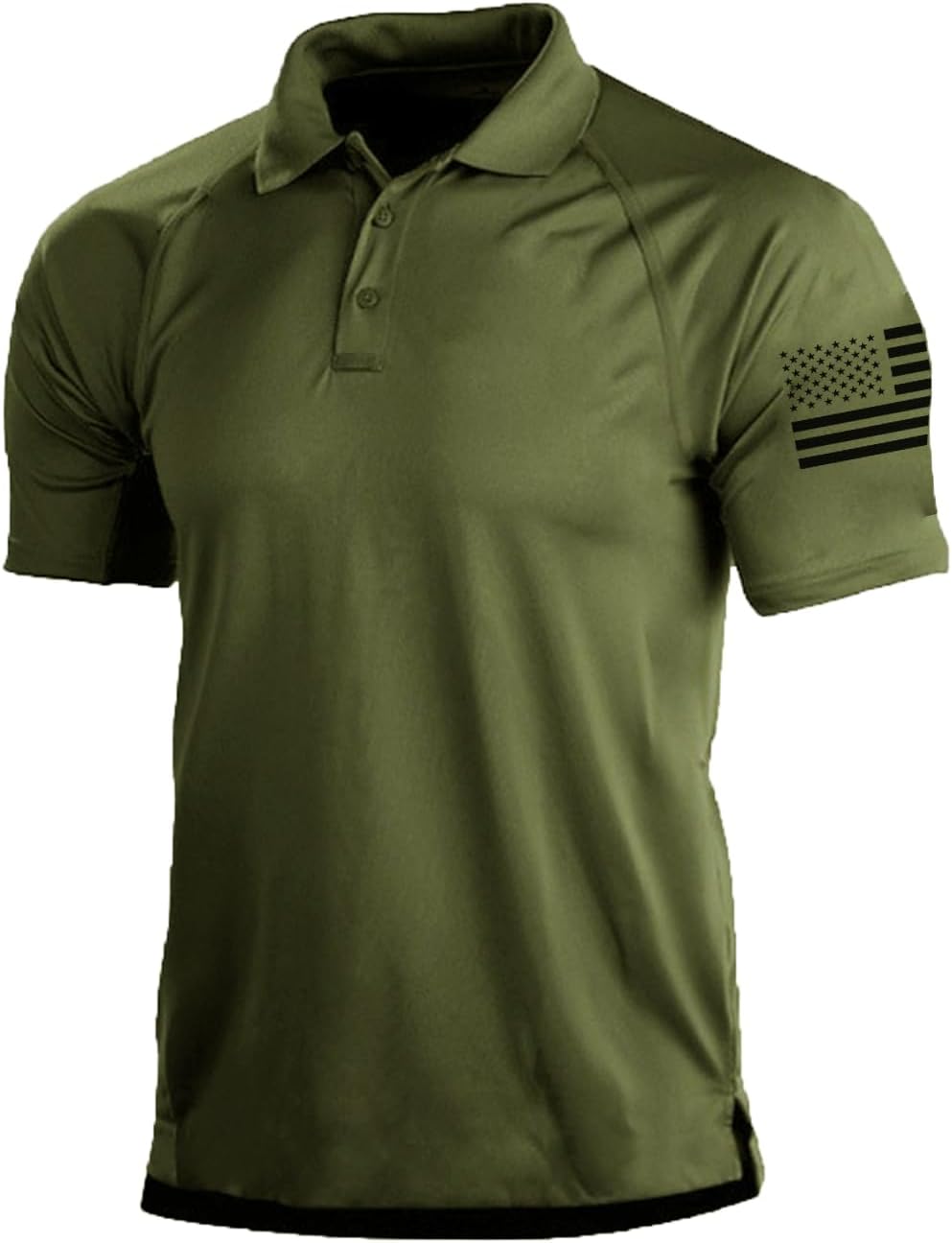 Men's Short Sleeve Polo, Graphic Print, Polyester Blend - Image 18