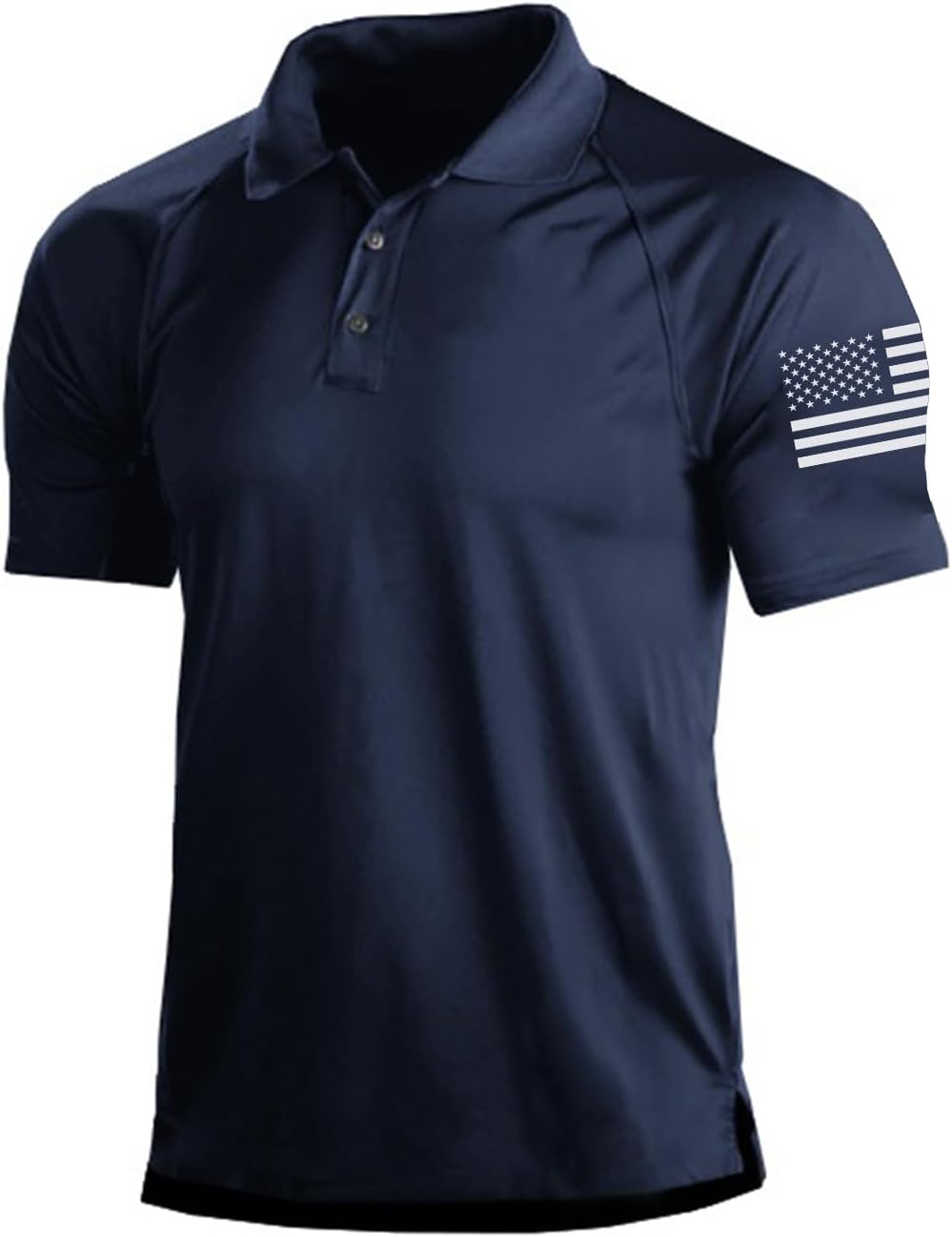Men's Short Sleeve Polo, Graphic Print, Polyester Blend - Image 11