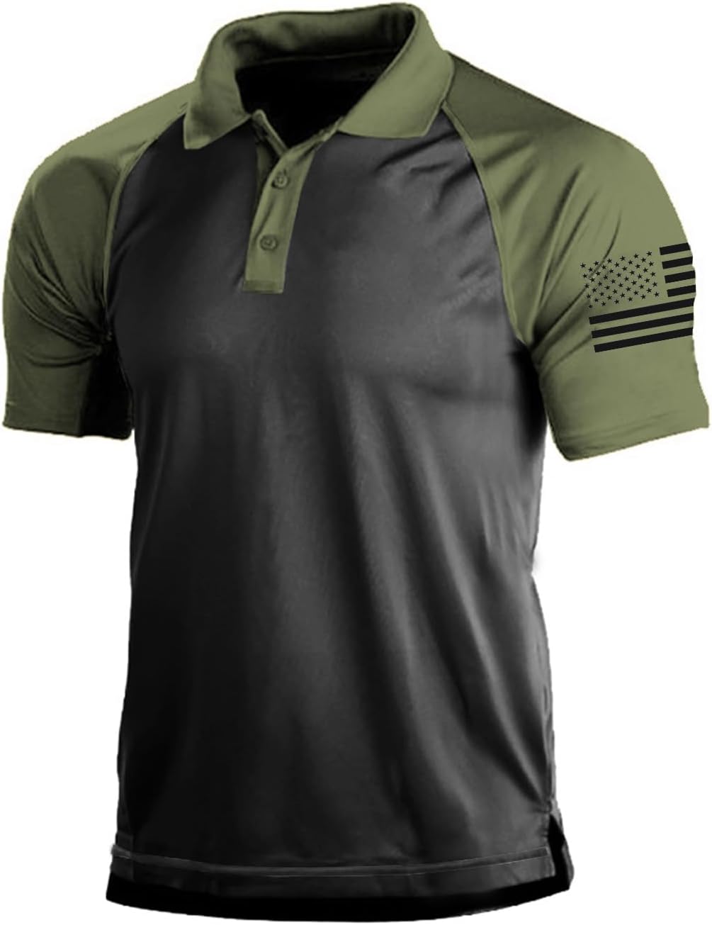 Men's Short Sleeve Polo, Graphic Print, Polyester Blend - Image 29
