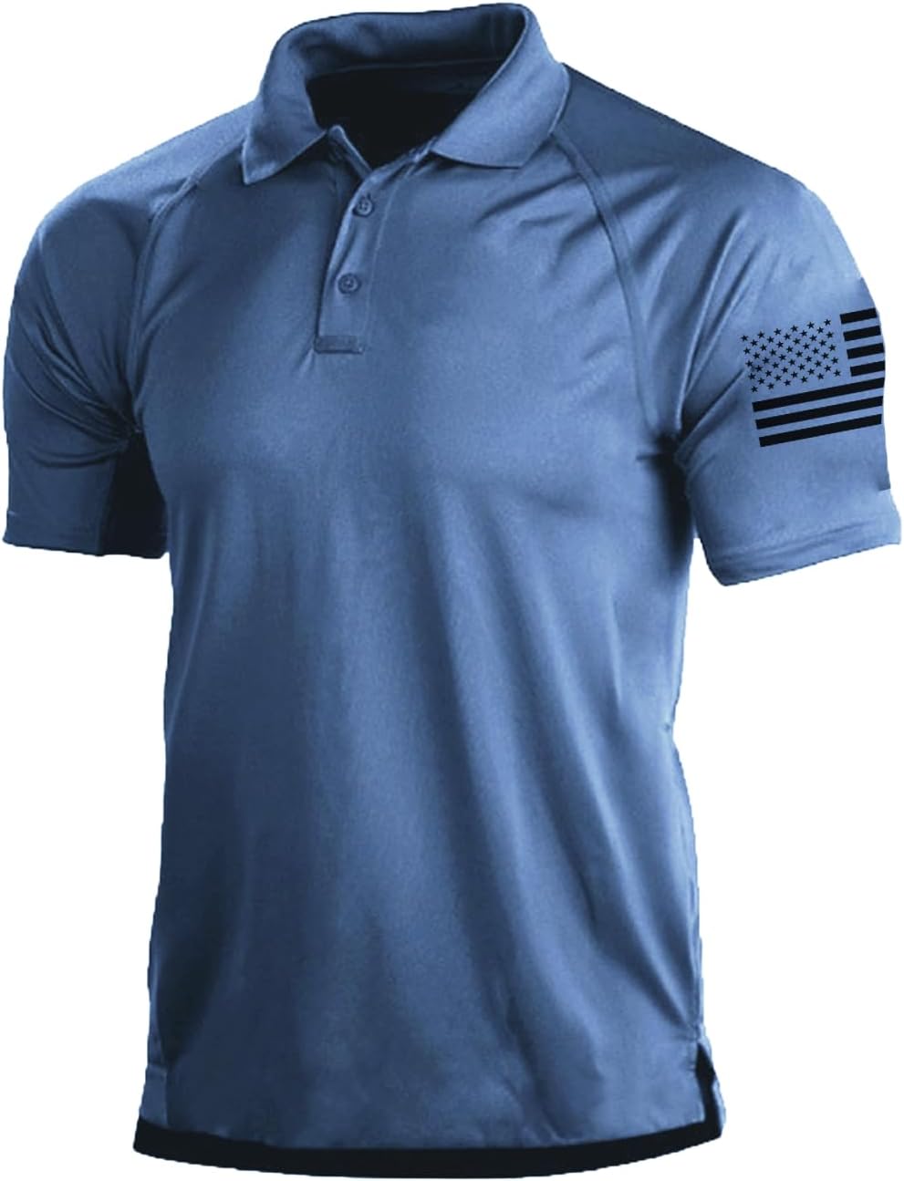 Men's Short Sleeve Polo, Graphic Print, Polyester Blend - Image 27