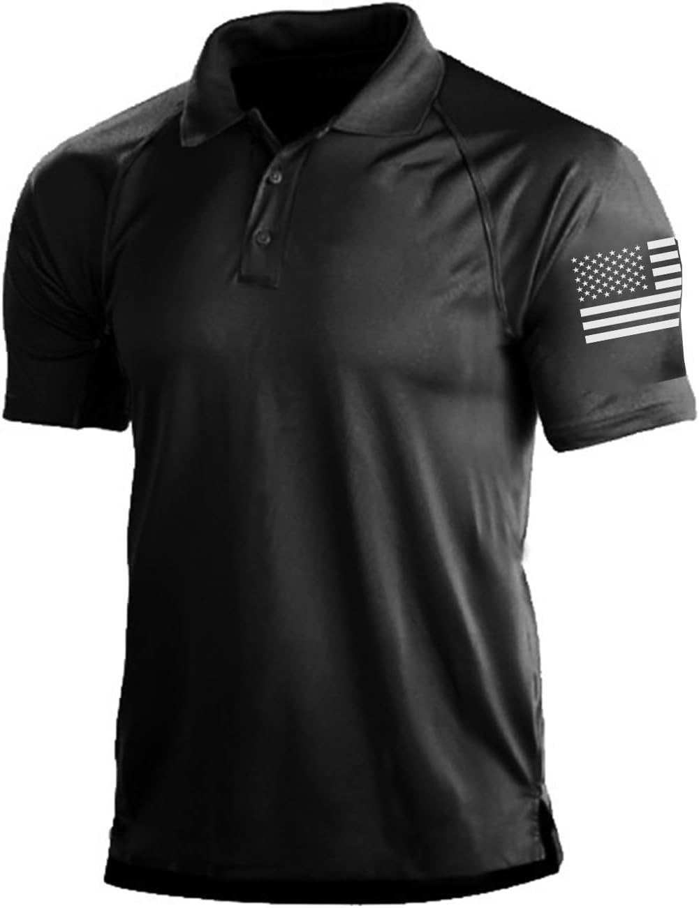 Men's Short Sleeve Polo, Graphic Print, Polyester Blend - Image 40