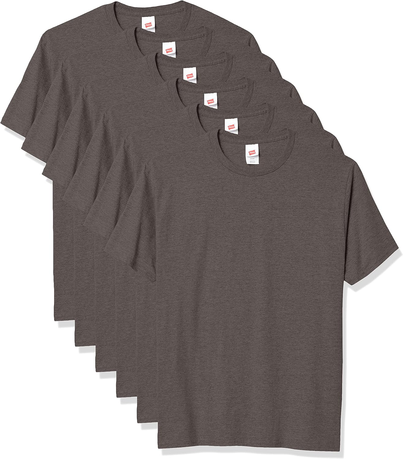 Men's Black Cotton Crewneck T-Shirts, Short Sleeve, Multi-Pack - Image 31