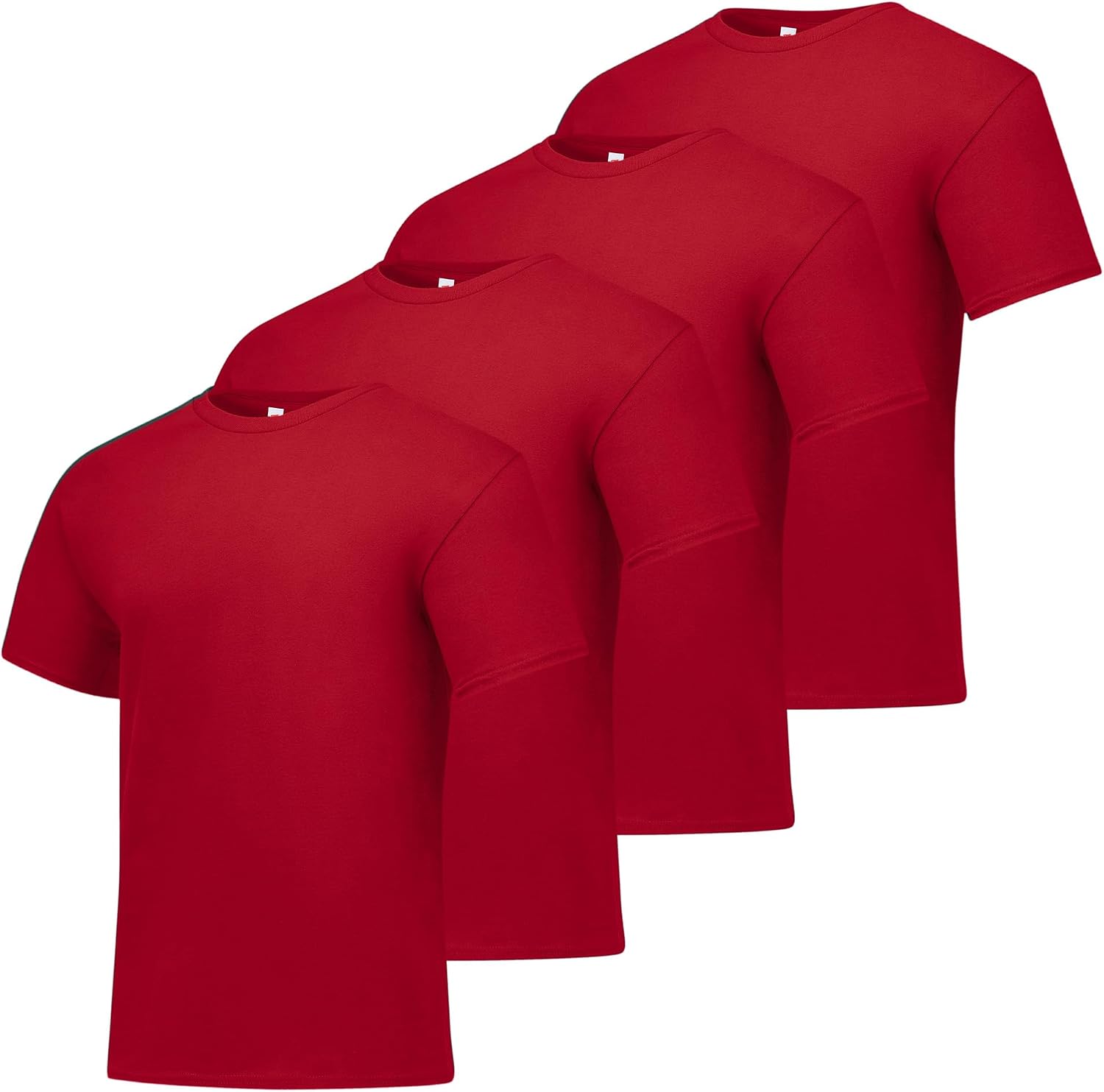 Men's Black Cotton Crewneck T-Shirts, Short Sleeve, Multi-Pack - Image 16