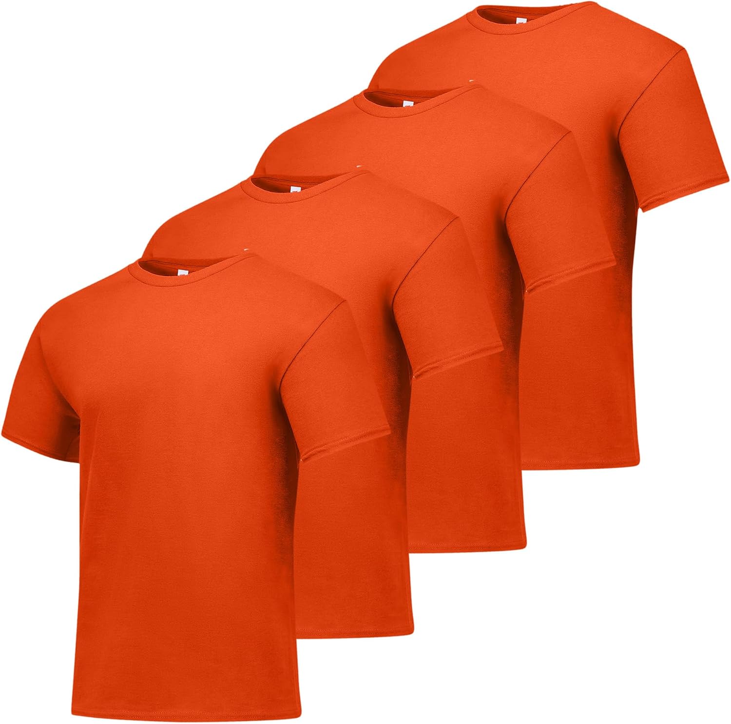 Men's Black Cotton Crewneck T-Shirts, Short Sleeve, Multi-Pack - Image 28