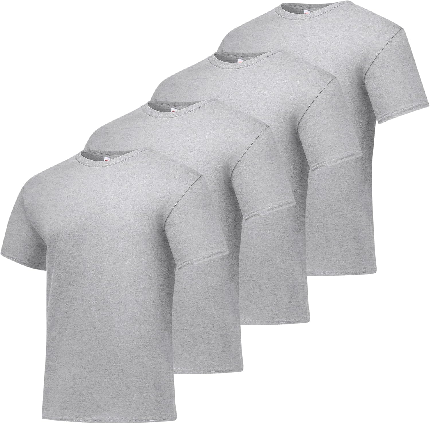 Men's Black Cotton Crewneck T-Shirts, Short Sleeve, Multi-Pack - Image 10