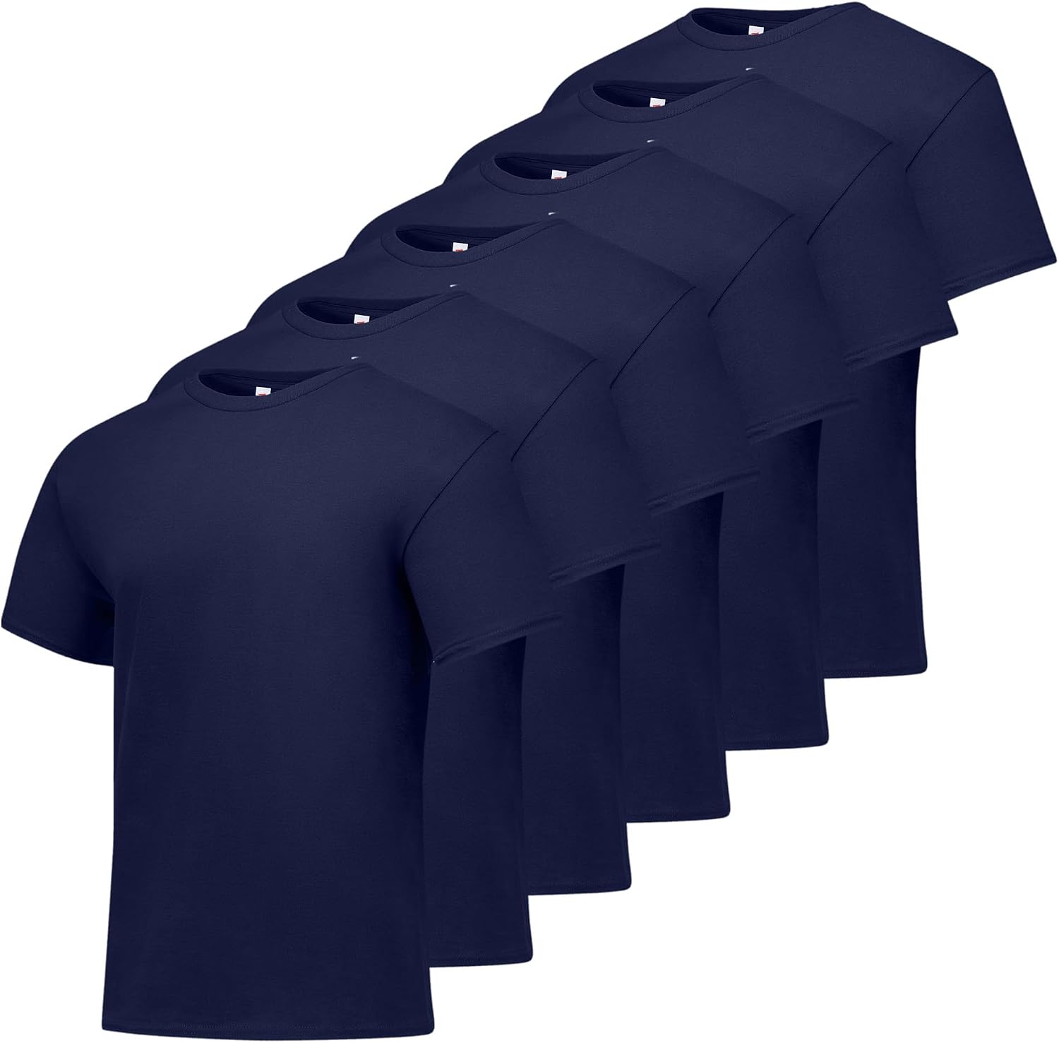 Men's Black Cotton Crewneck T-Shirts, Short Sleeve, Multi-Pack - Image 8
