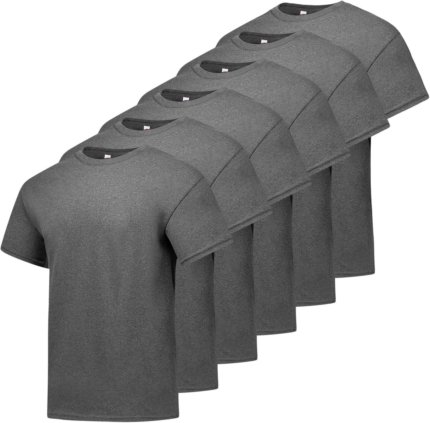 Men's Black Cotton Crewneck T-Shirts, Short Sleeve, Multi-Pack - Image 29