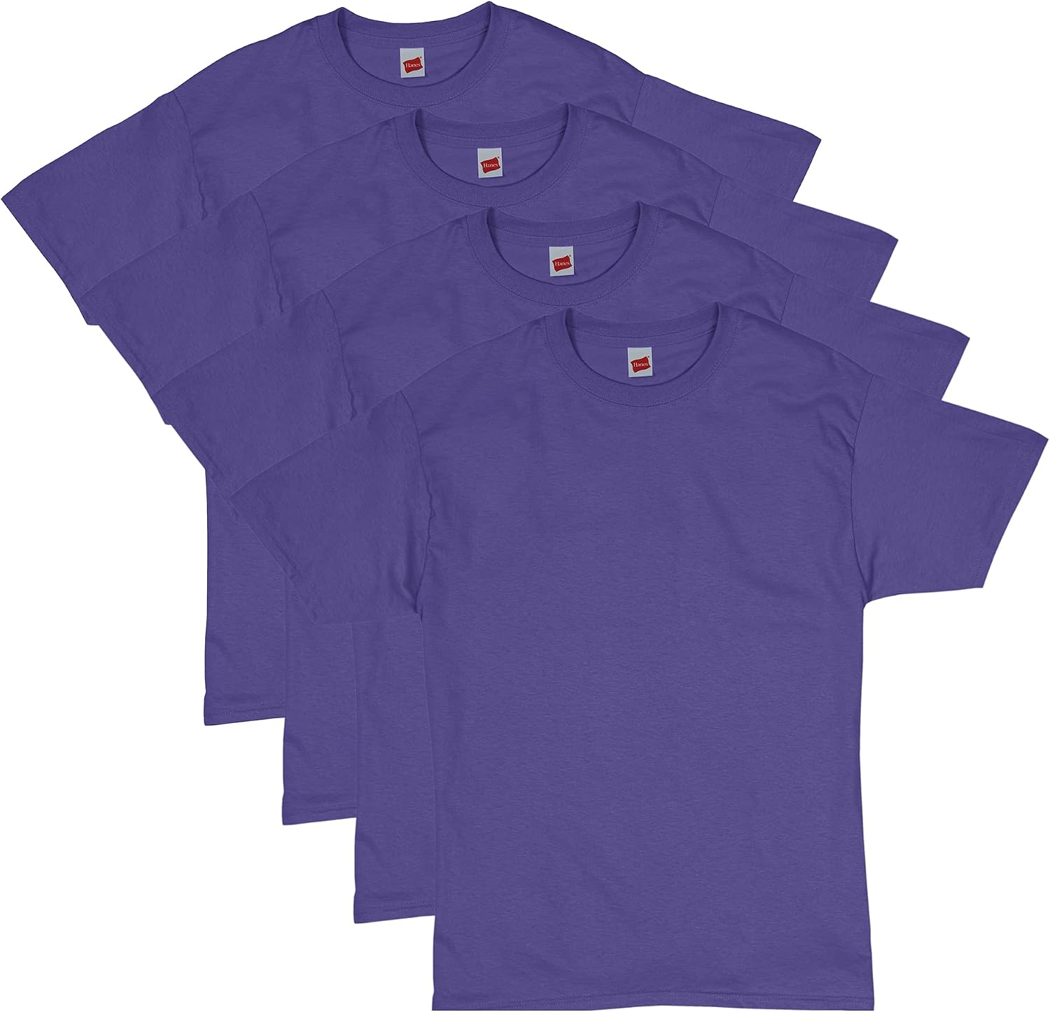 Men's Black Cotton Crewneck T-Shirts, Short Sleeve, Multi-Pack - Image 7