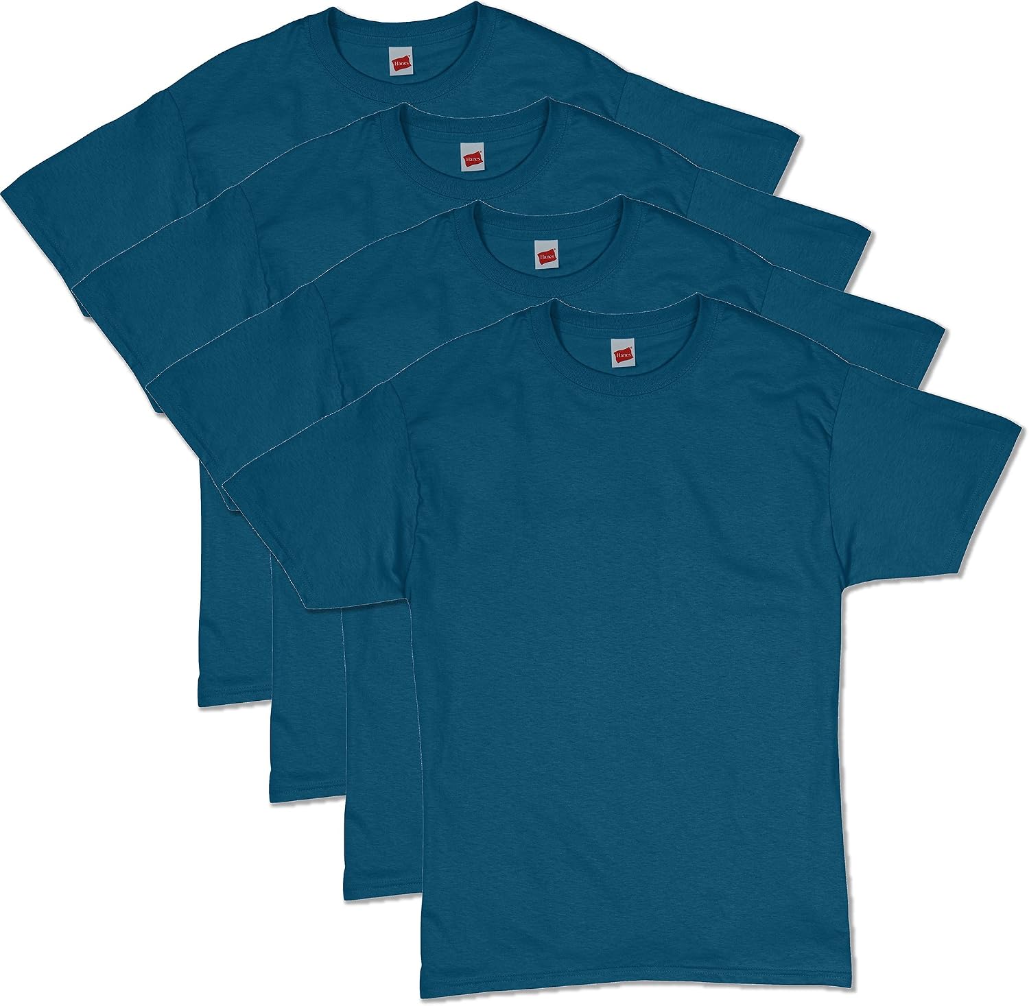 Men's Black Cotton Crewneck T-Shirts, Short Sleeve, Multi-Pack - Image 24