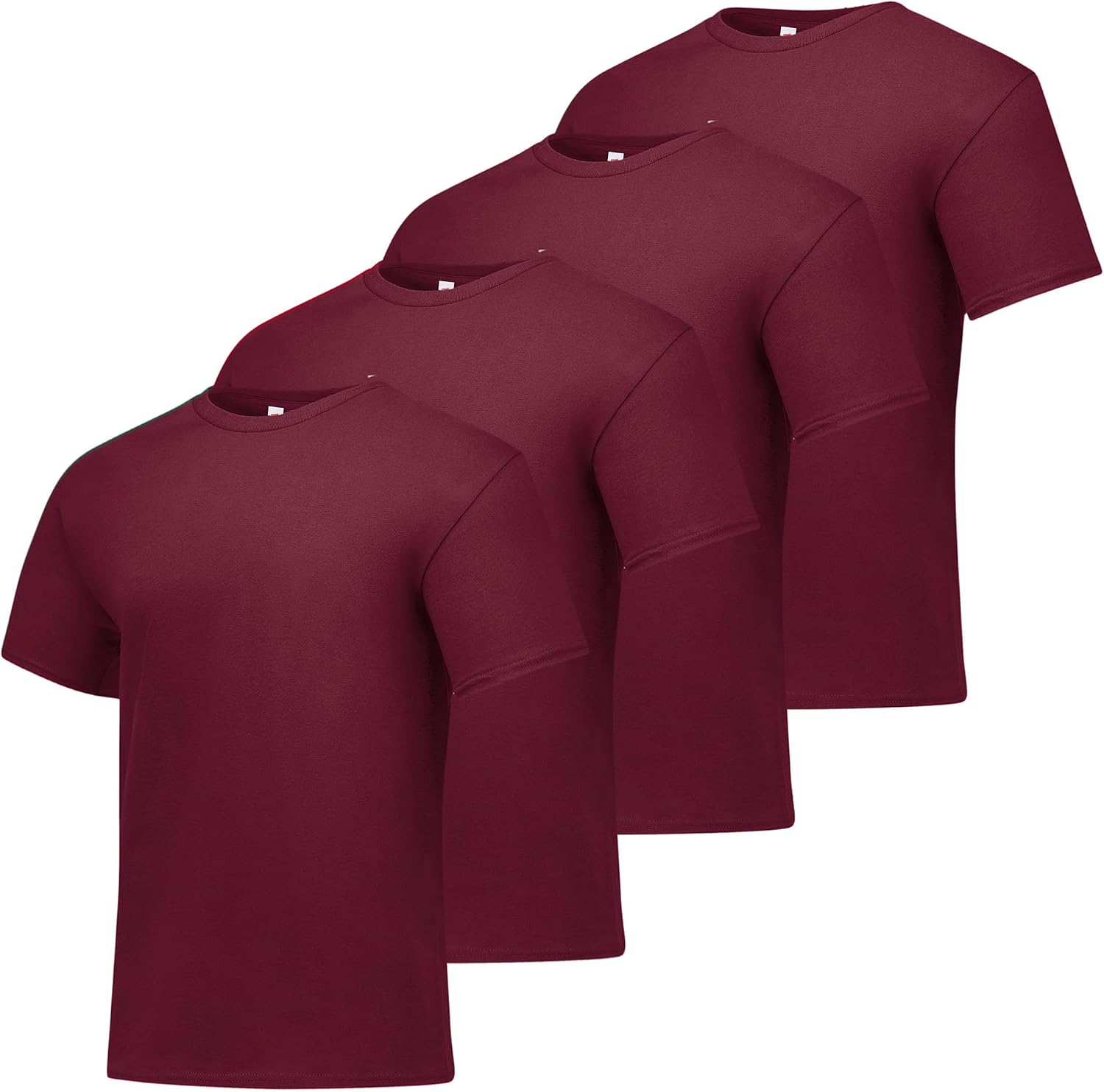 Men's Black Cotton Crewneck T-Shirts, Short Sleeve, Multi-Pack - Image 18