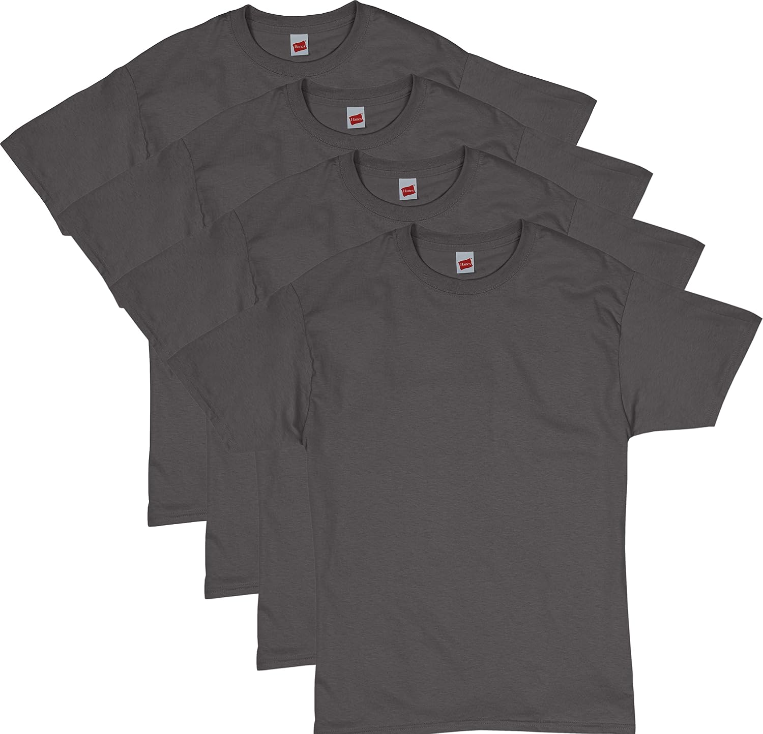 Men's Black Cotton Crewneck T-Shirts, Short Sleeve, Multi-Pack - Image 20