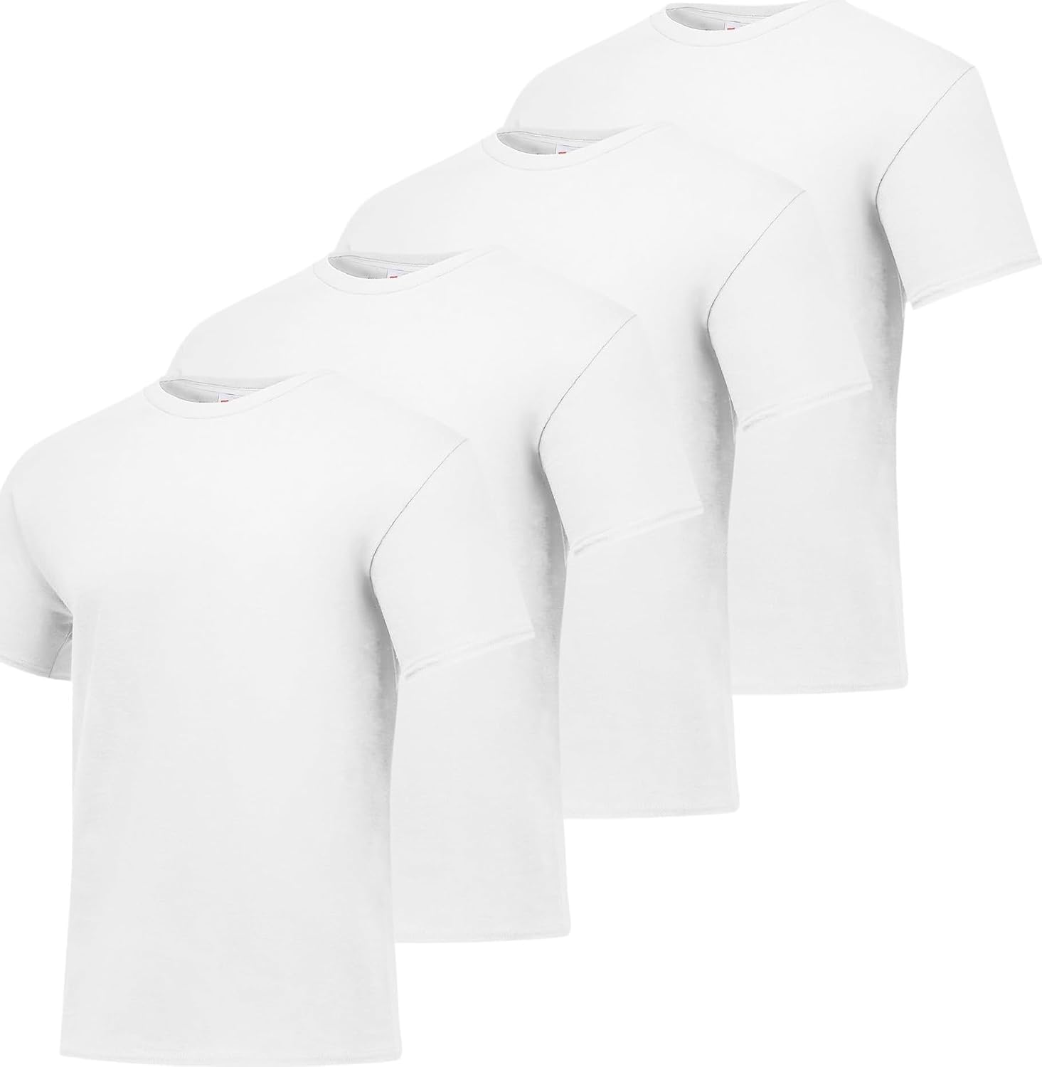 Men's Black Cotton Crewneck T-Shirts, Short Sleeve, Multi-Pack - Image 22