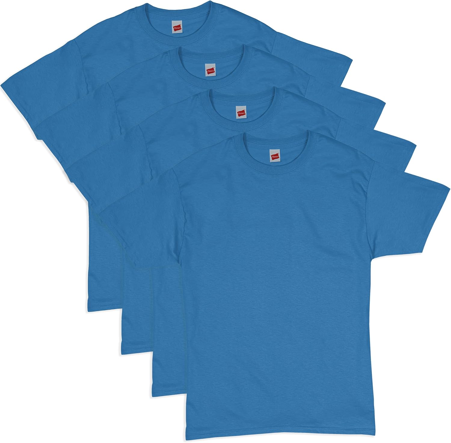 Men's Black Cotton Crewneck T-Shirts, Short Sleeve, Multi-Pack - Image 12