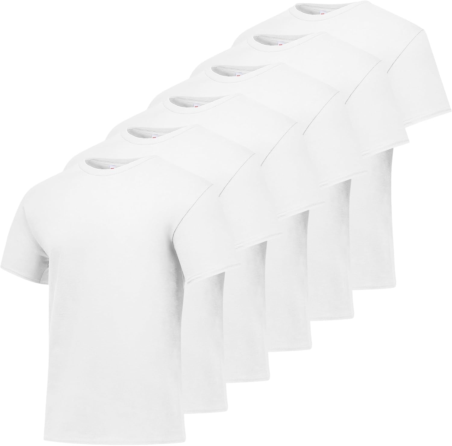 Men's Black Cotton Crewneck T-Shirts, Short Sleeve, Multi-Pack - Image 14