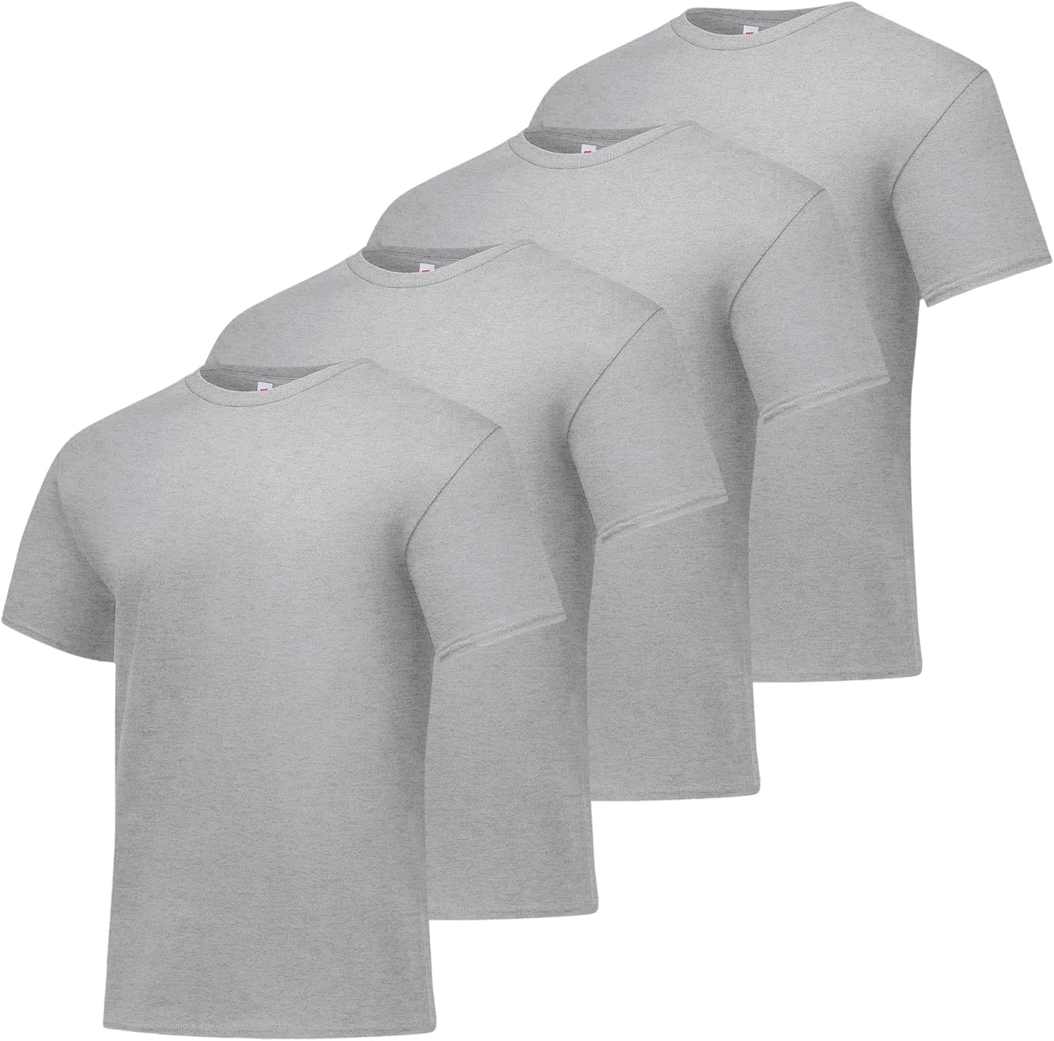 Men's Black Cotton Crewneck T-Shirts, Short Sleeve, Multi-Pack - Image 27