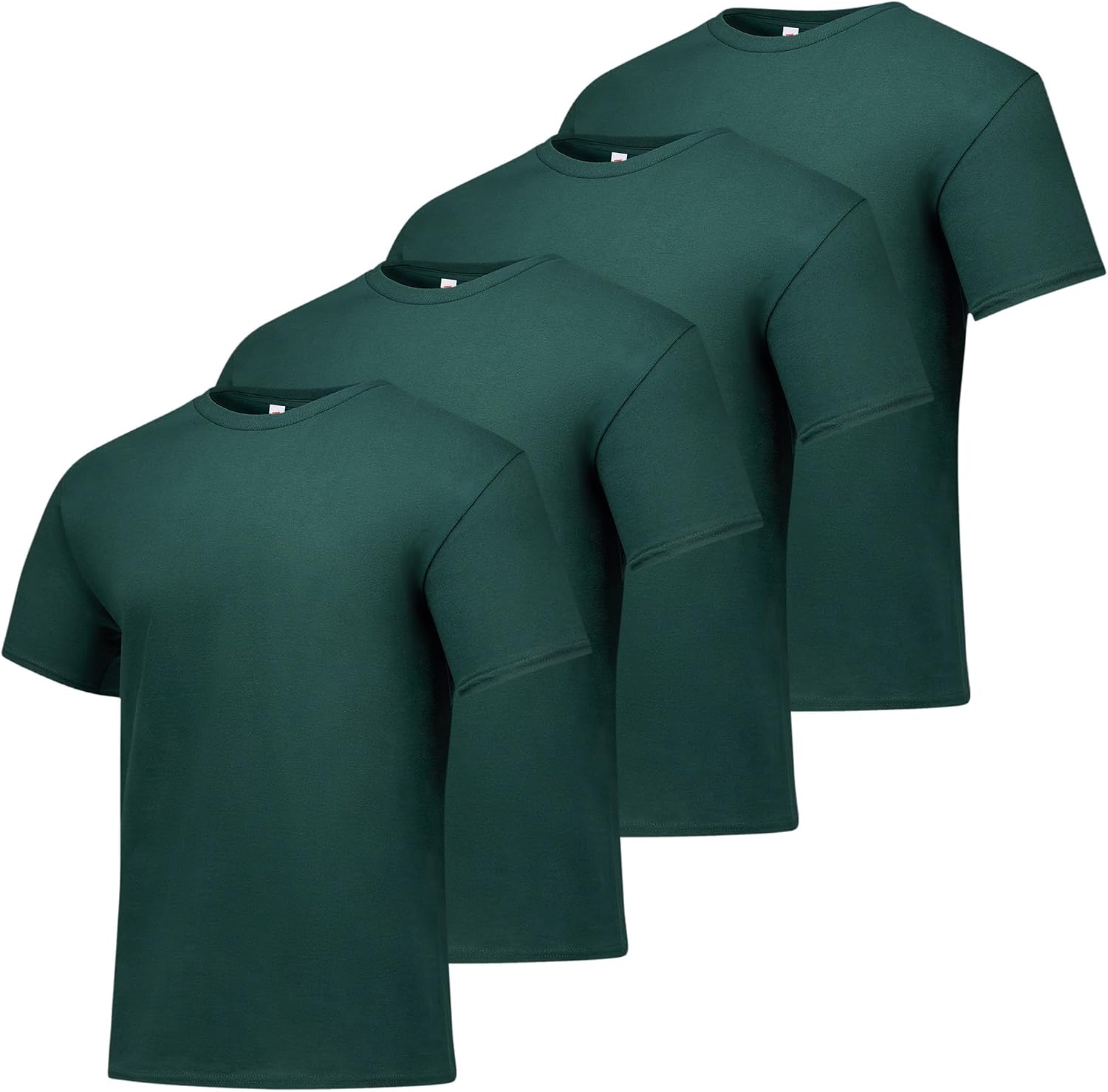 Men's Black Cotton Crewneck T-Shirts, Short Sleeve, Multi-Pack - Image 9