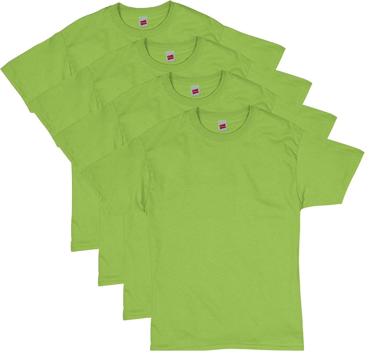 Men's Black Cotton Crewneck T-Shirts, Short Sleeve, Multi-Pack - Image 11