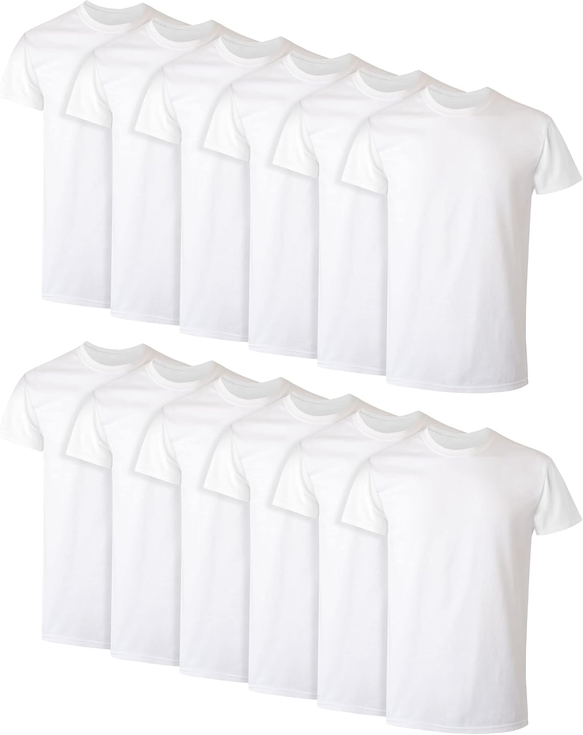 Men's Cotton Blend Crew Neck T-Shirts, Assorted 6-Pack - Image 12