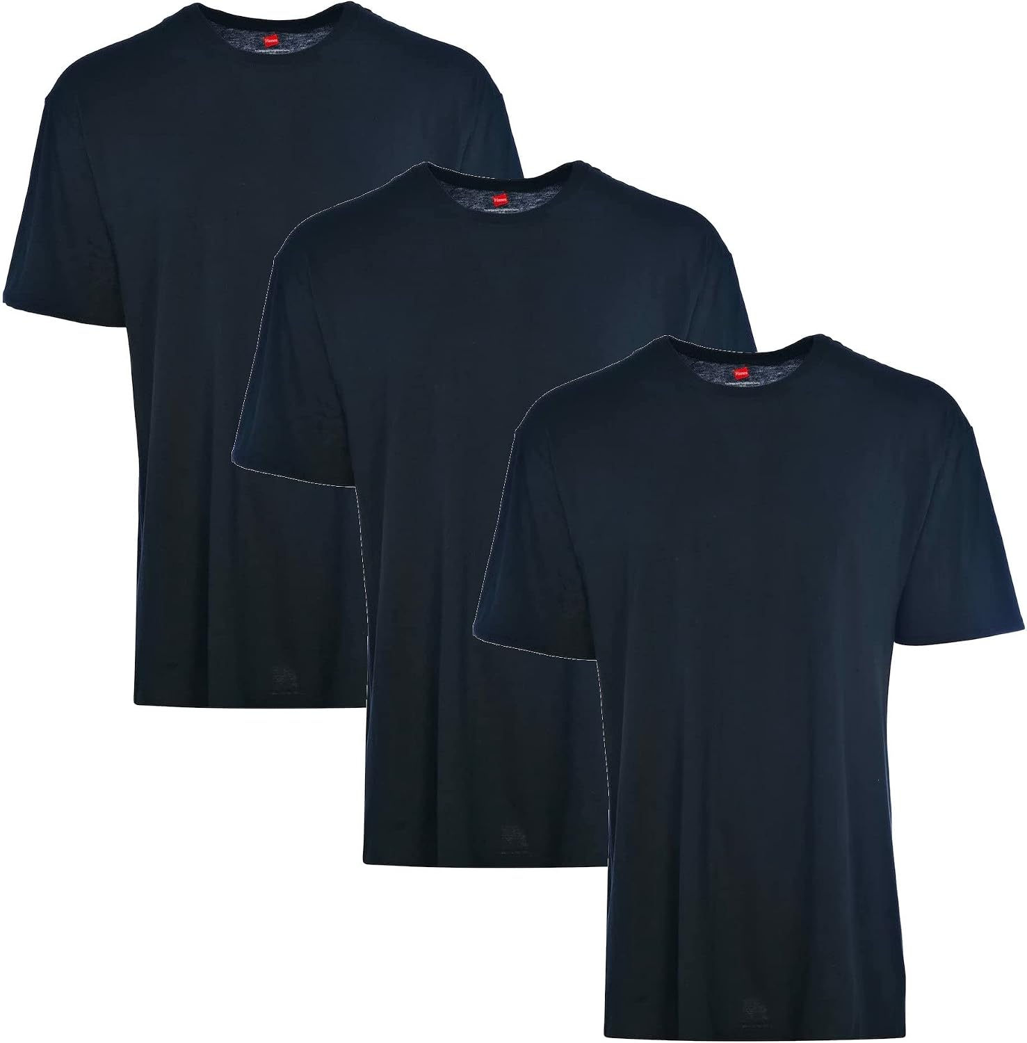Men's White Cotton Crew Neck T-Shirts, 5-Pack - Image 7