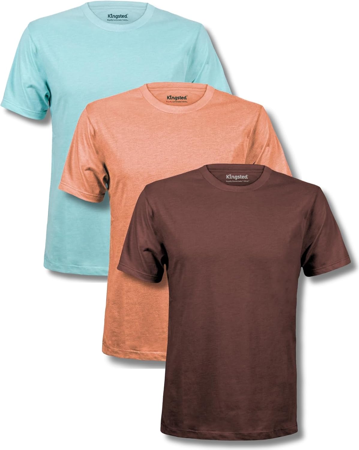 Men's Cotton Blend T-Shirts, Short Sleeve, Assorted 4-Pack - Image 38