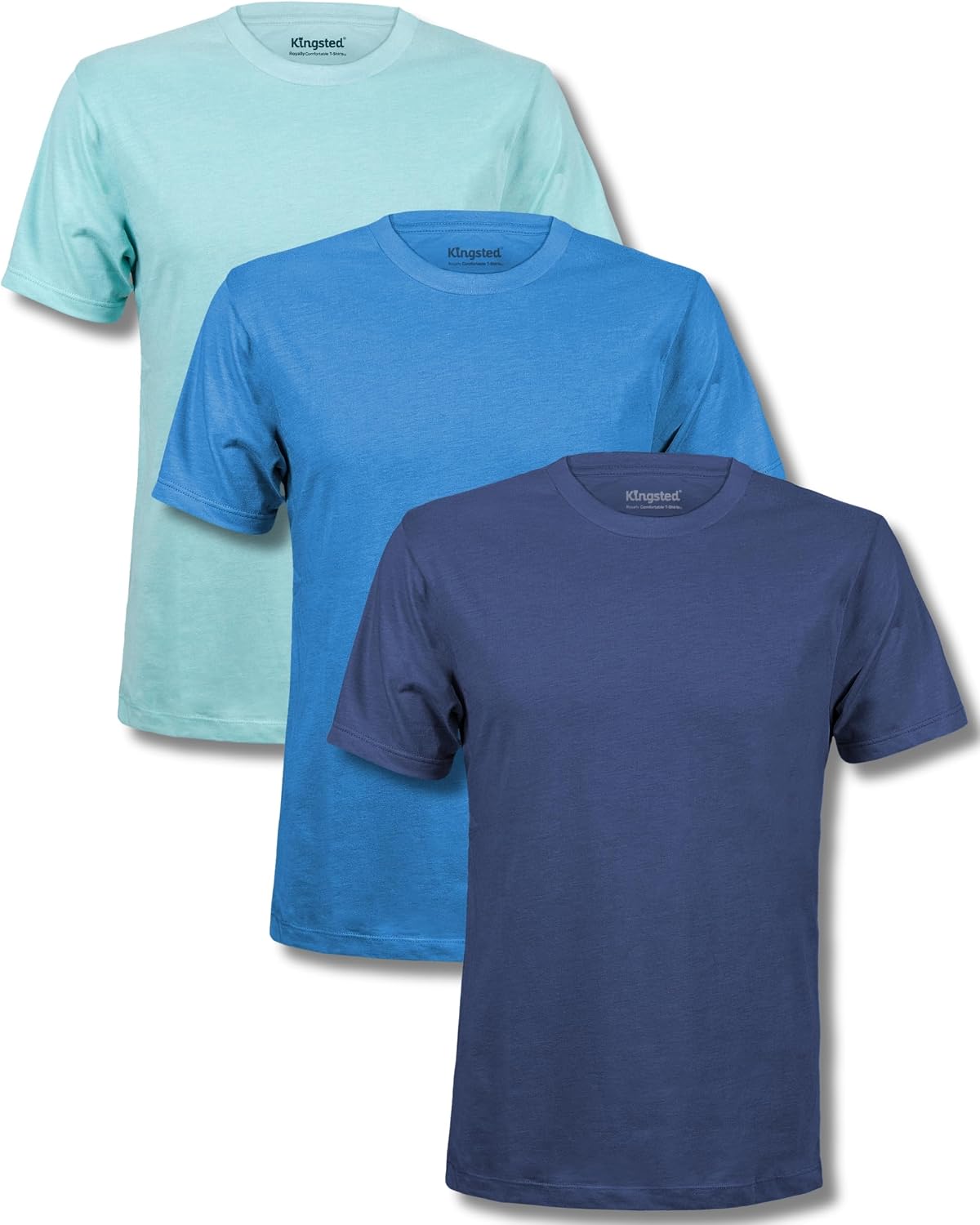 Men's Cotton Blend T-Shirts, Short Sleeve, Assorted 4-Pack - Image 9