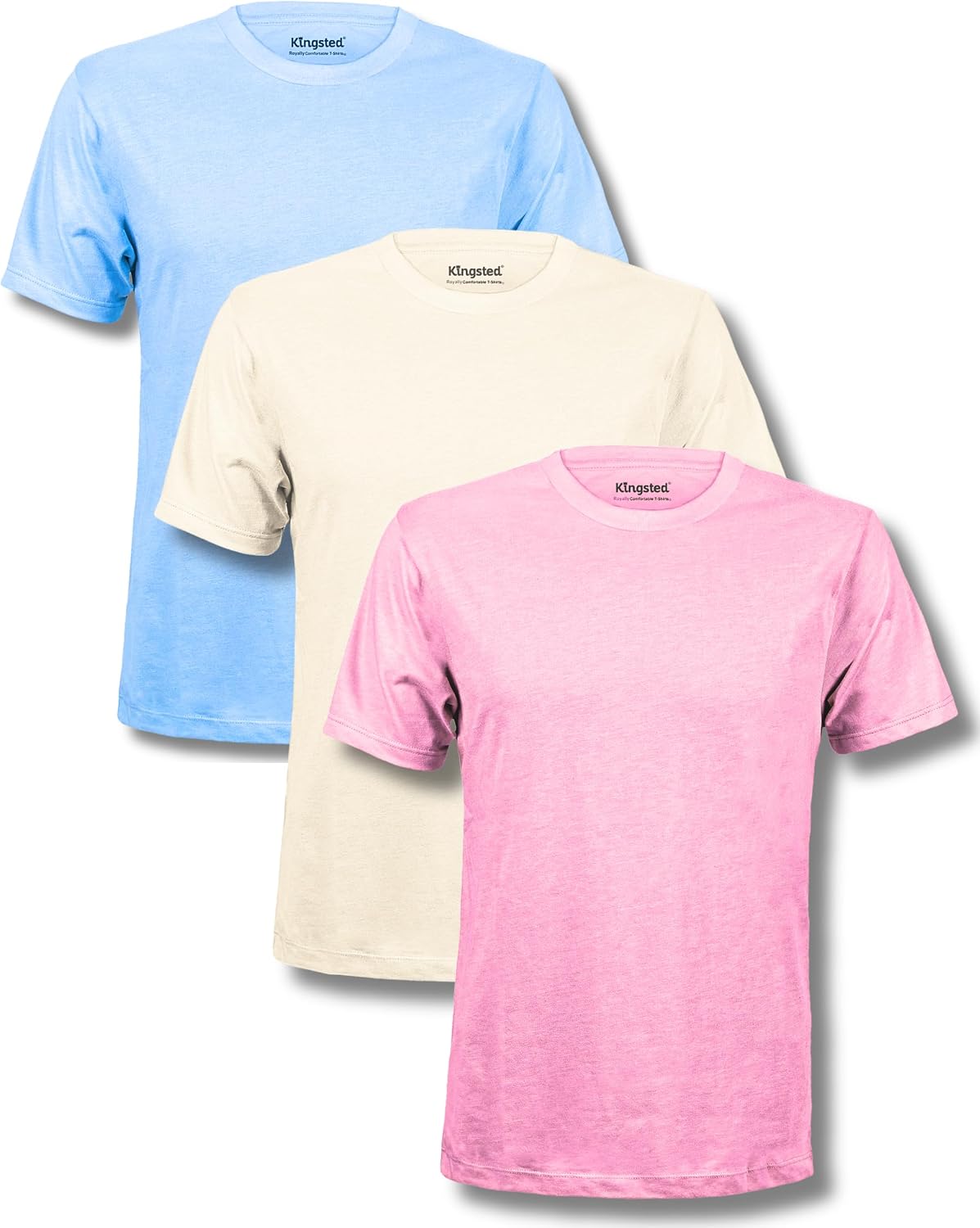 Men's Cotton Blend T-Shirts, Short Sleeve, Assorted 4-Pack - Image 23