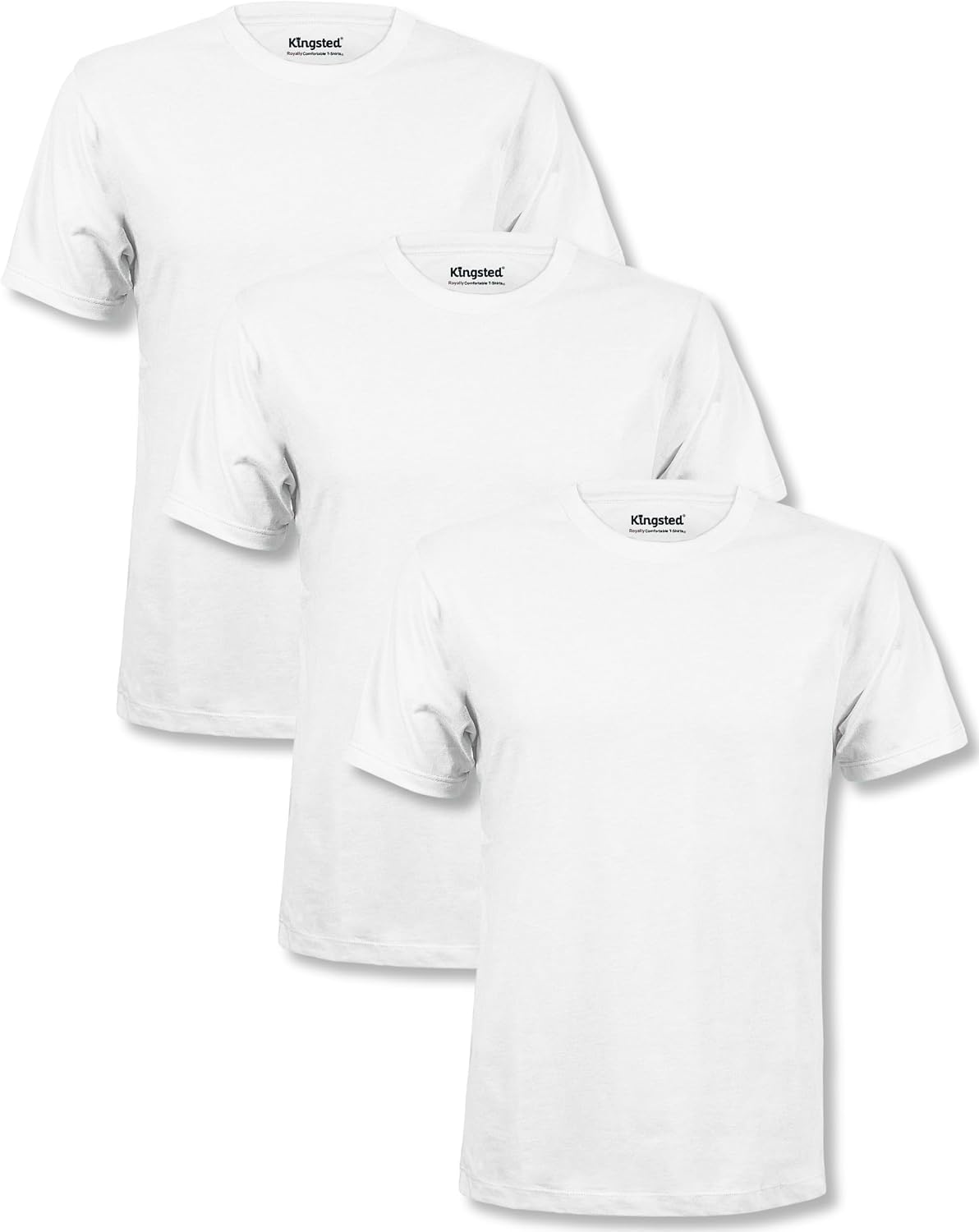 Men's Cotton Blend T-Shirts, Short Sleeve, Assorted 4-Pack - Image 26