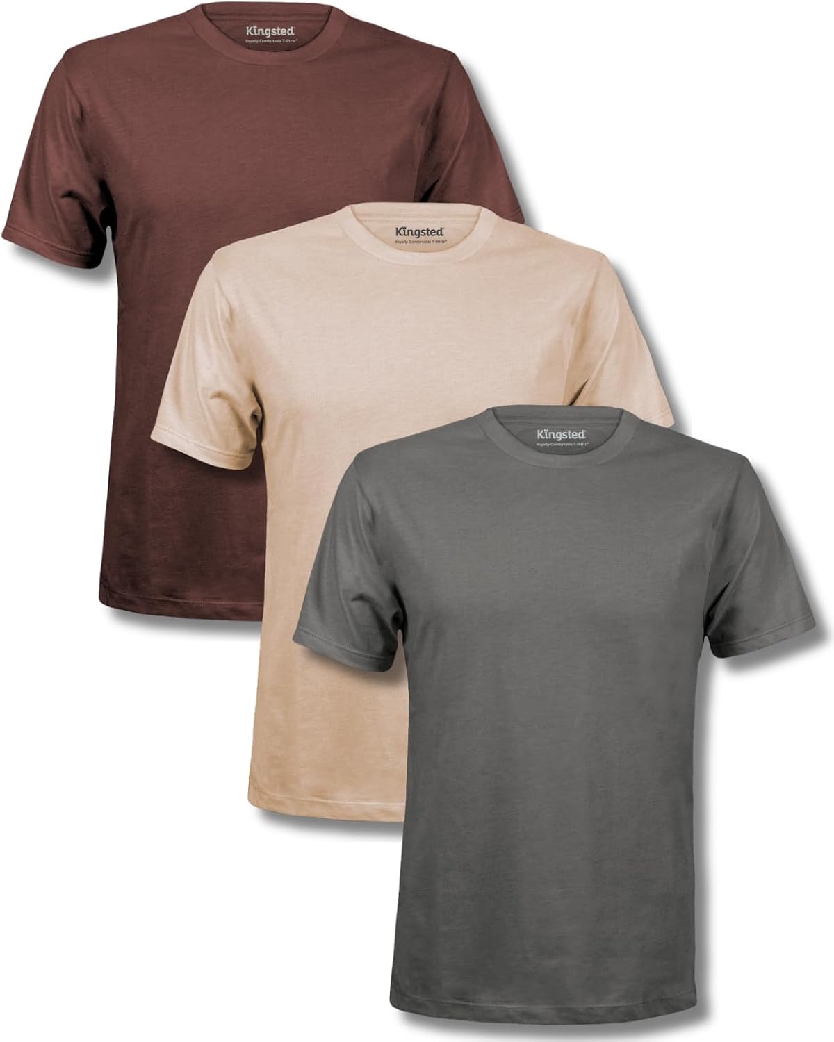 Men's Cotton Blend T-Shirts, Short Sleeve, Assorted 4-Pack - Image 30