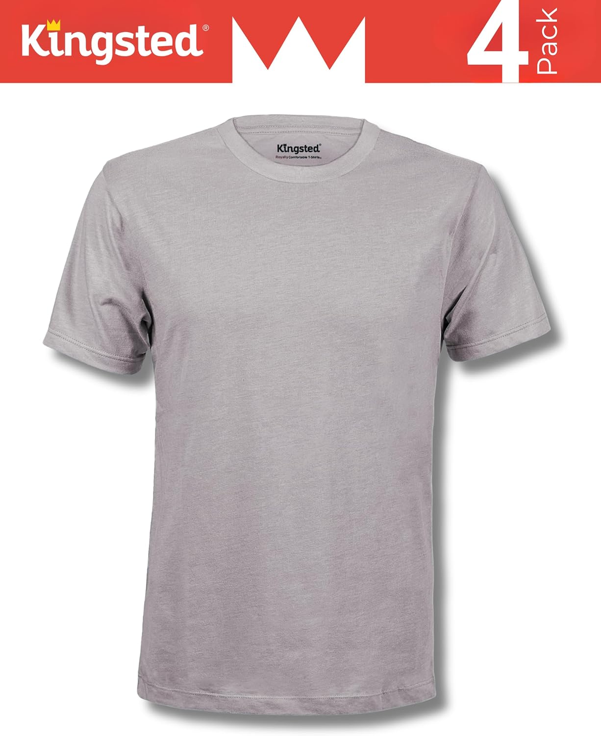 Men's Cotton Blend T-Shirts, Short Sleeve, Assorted 4-Pack - Image 8