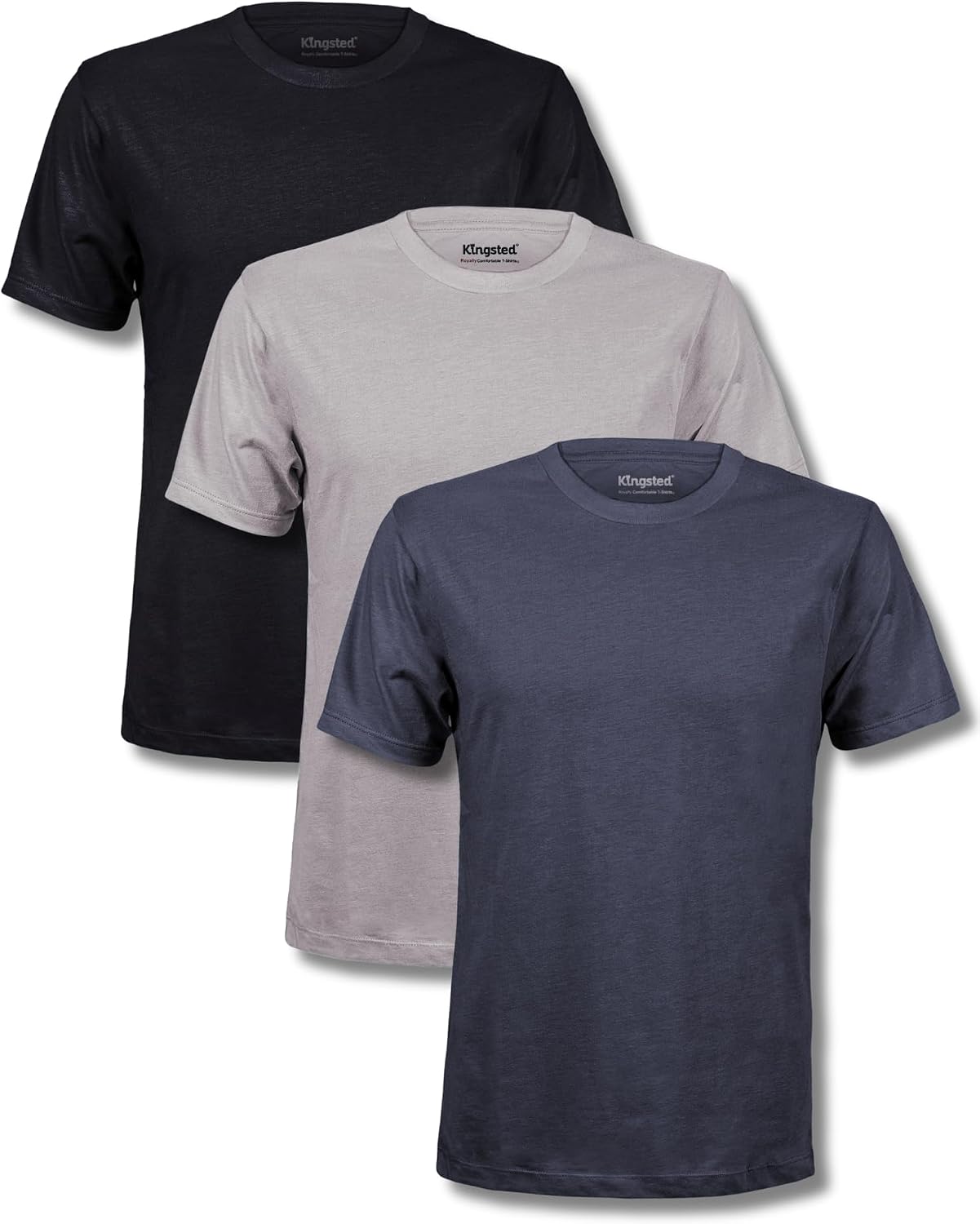 Men's Cotton Blend T-Shirts, Short Sleeve, Assorted 4-Pack - Image 32