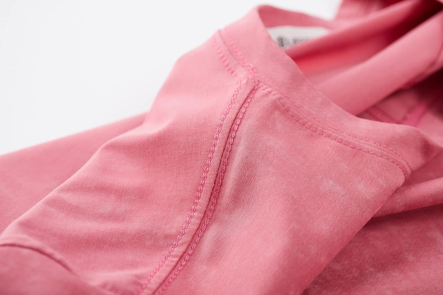 Men's Pink Short Sleeve Crew Neck T-Shirt, Cotton - Image 7