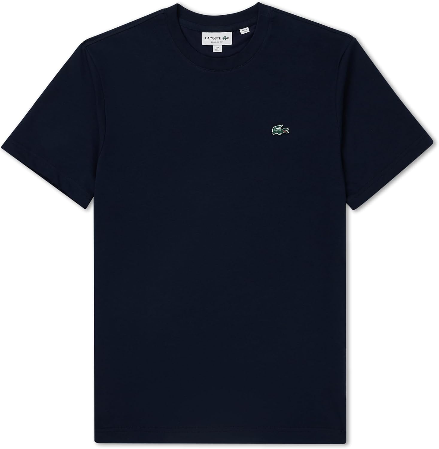 Men's White Short Sleeve T-Shirt, Cotton Blend Fabric - Image 9
